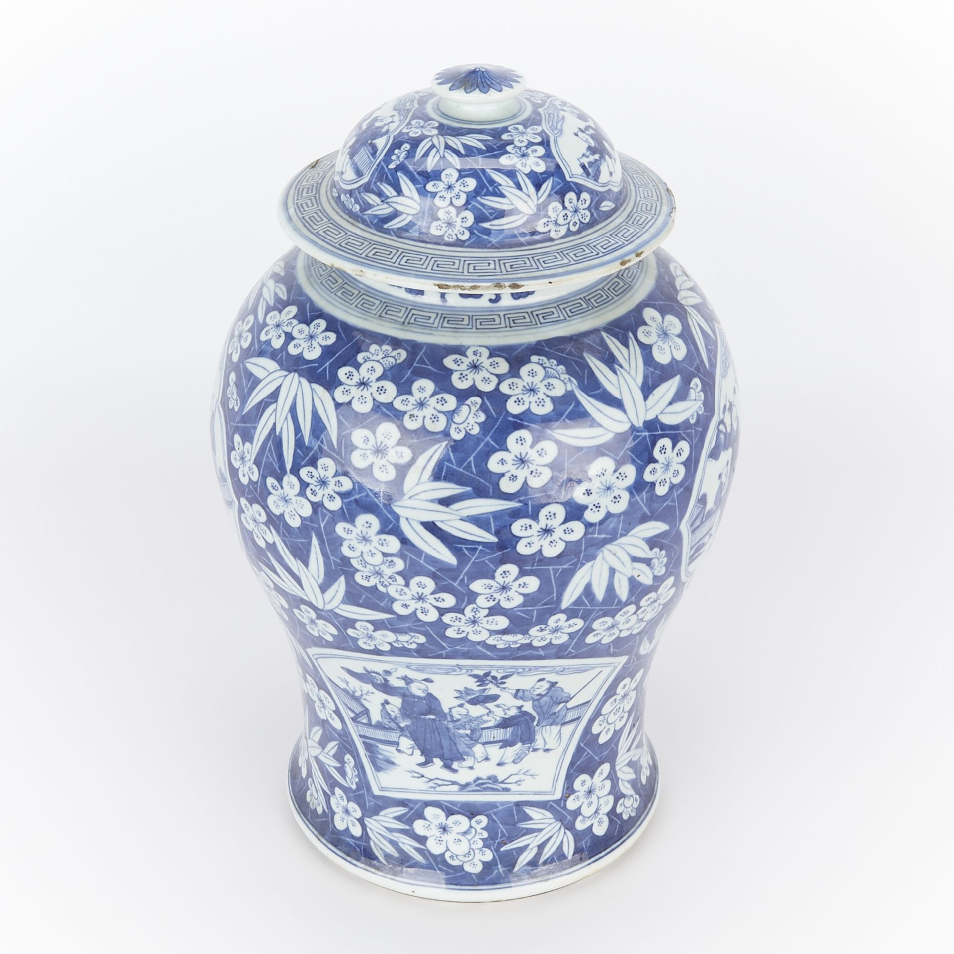 18th/19th c. Chinese B&W Porcelain Baluster Vase - Bild 7 aus 15