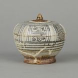 13th c. Thai Sawankhalok Ceramic Lidded Jar