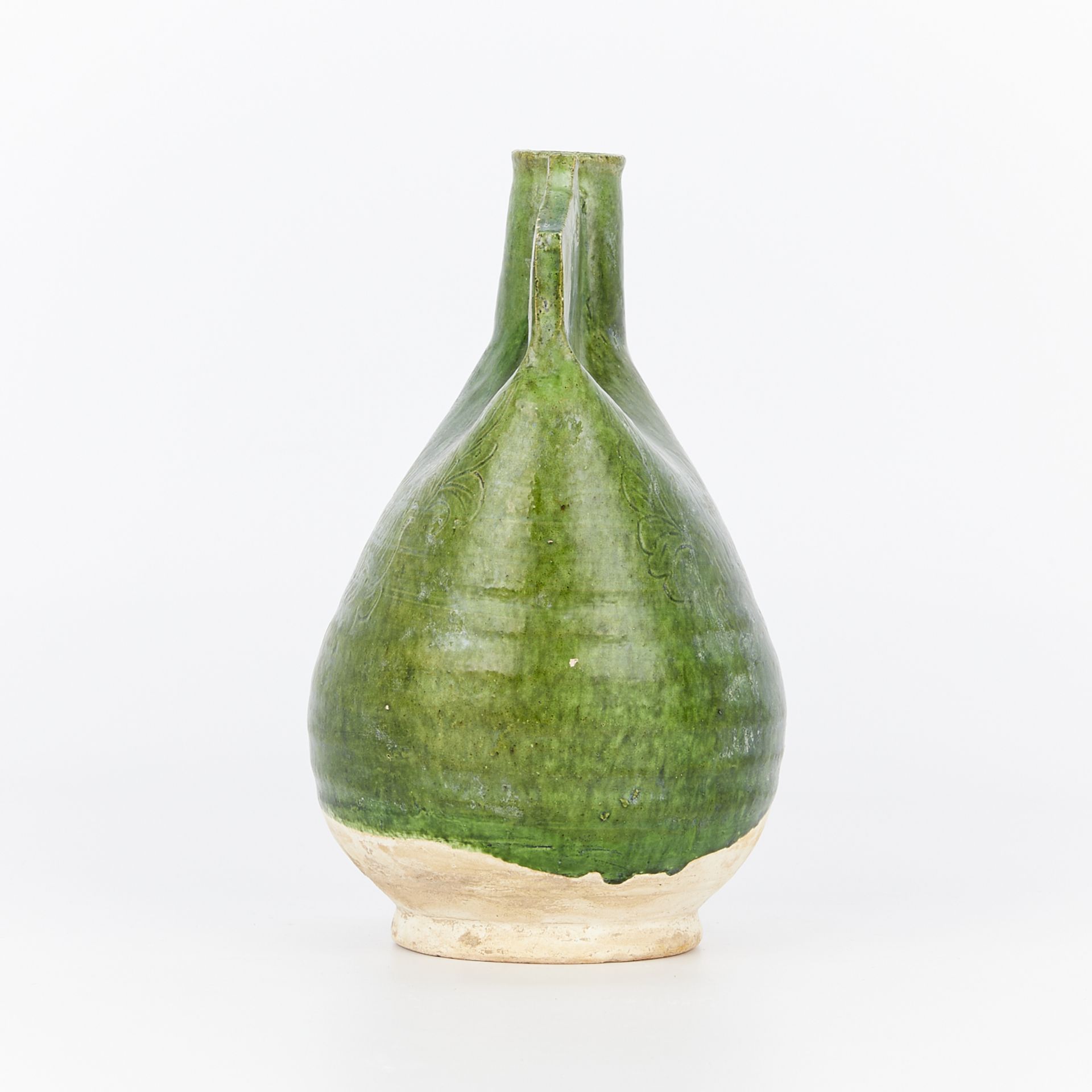 Chinese Liao Green Glazed Ceramic Ewer - Image 3 of 10