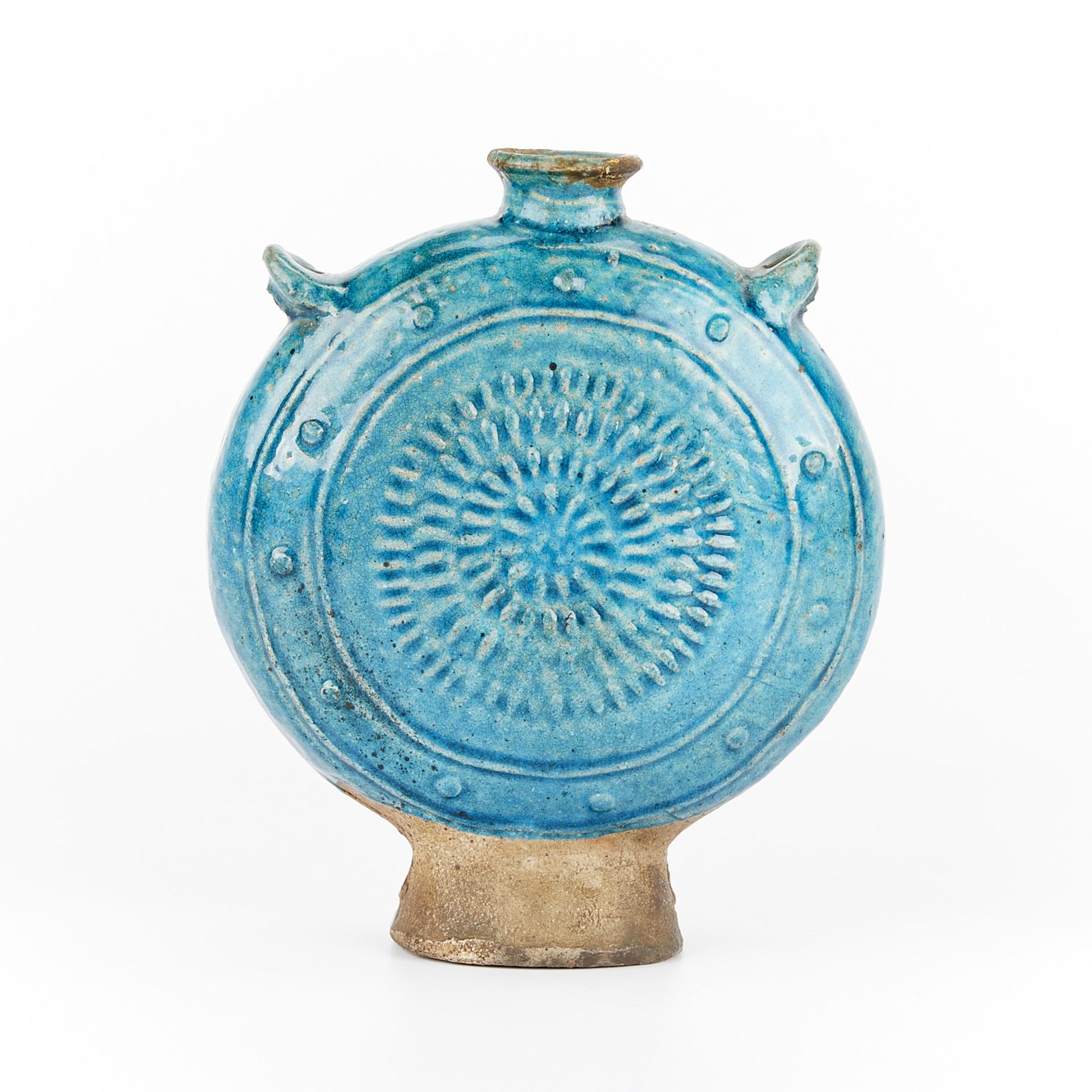 Chinese Ming Fahua Moon Flask - Image 4 of 12