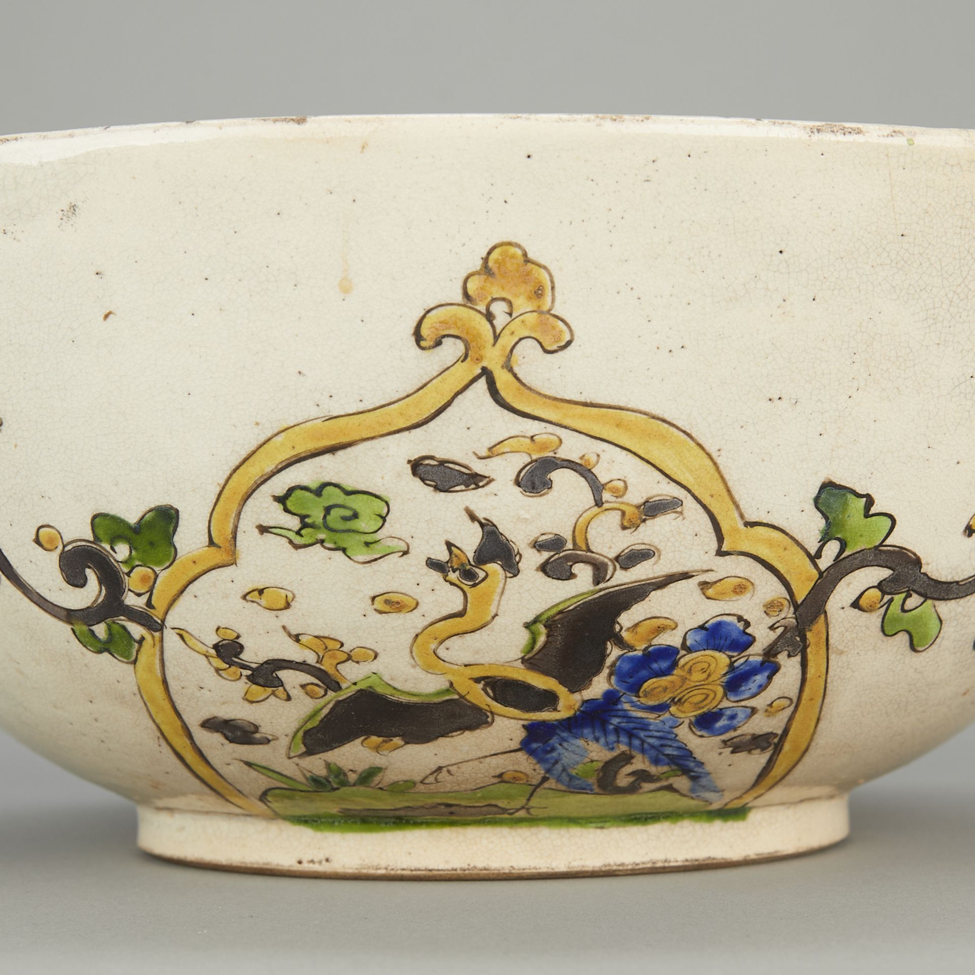 Japanese Satsuma Kutani Ceramic Dragon Bowl - Bild 11 aus 12