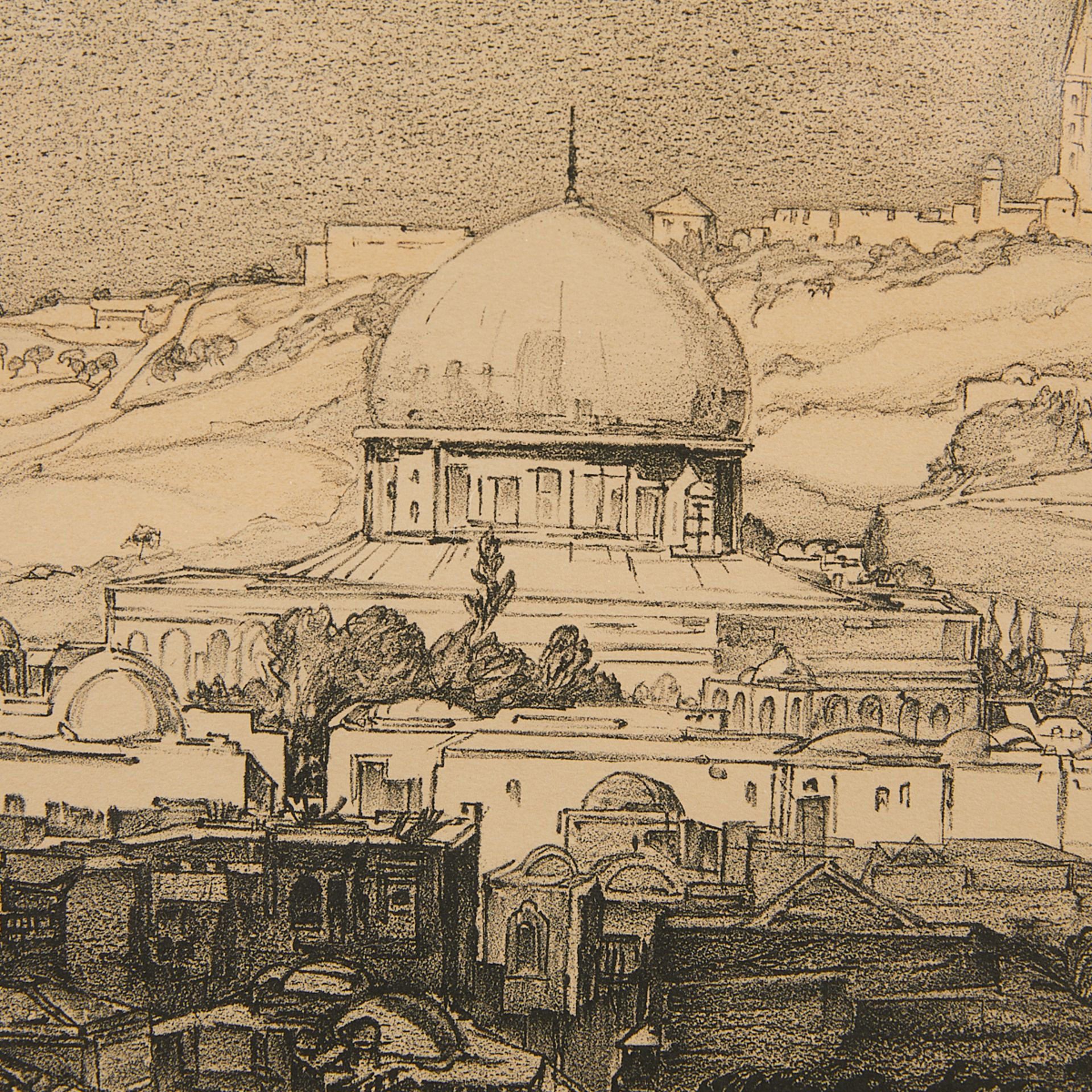 Saul Raskin "Jerusalem - Mount of Olives" Print - Image 4 of 6