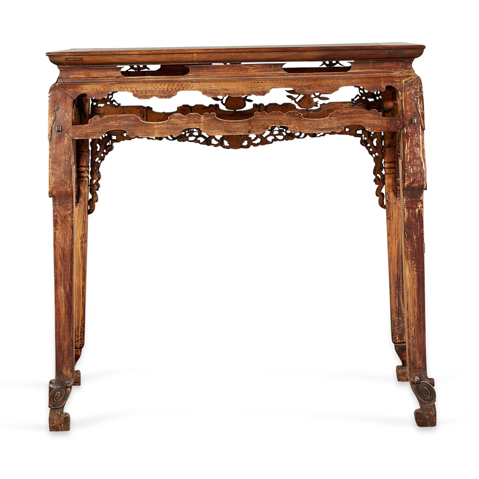 19th c. Vietnamese or Chinese Carved Altar Table - Bild 5 aus 14