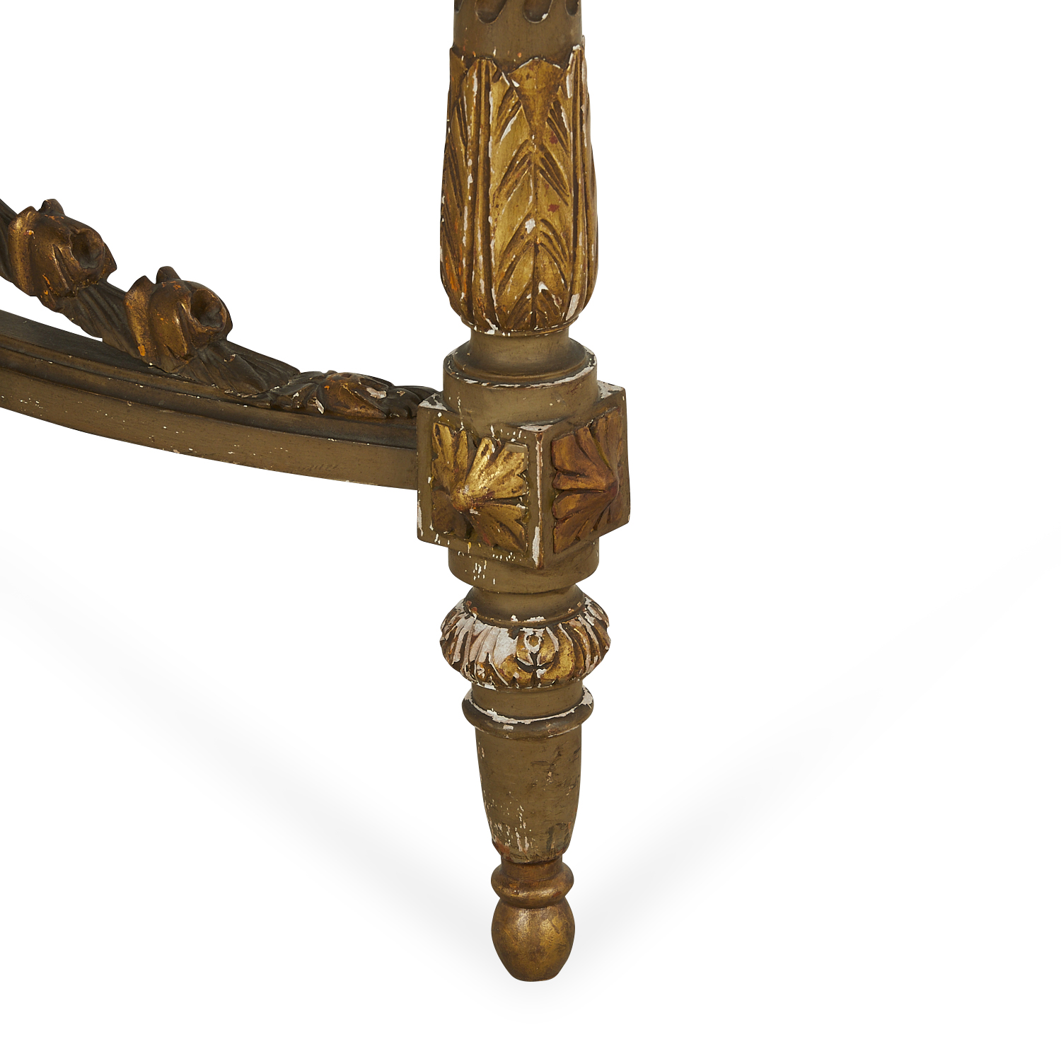 Pr French Louis XVI Style Demilune Hall Tables - Image 11 of 22