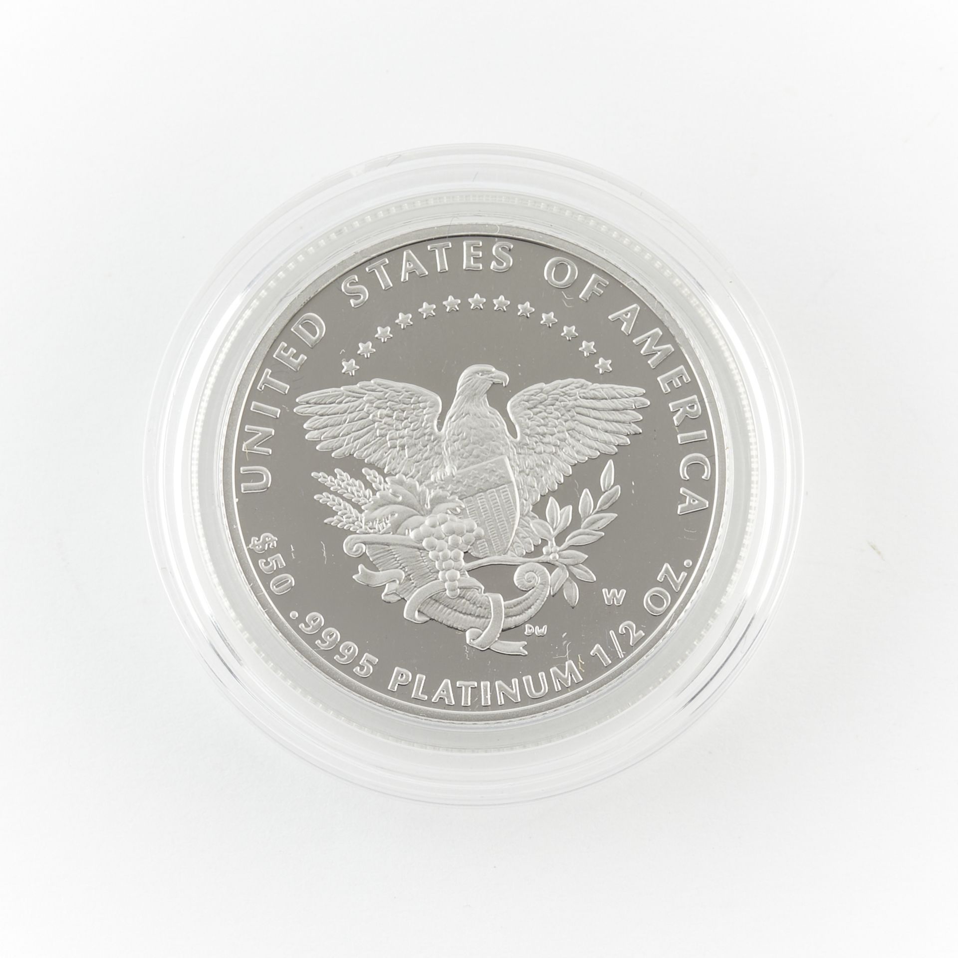 2005 $50 Platinum Statue of Liberty Proof Coin - Image 2 of 3