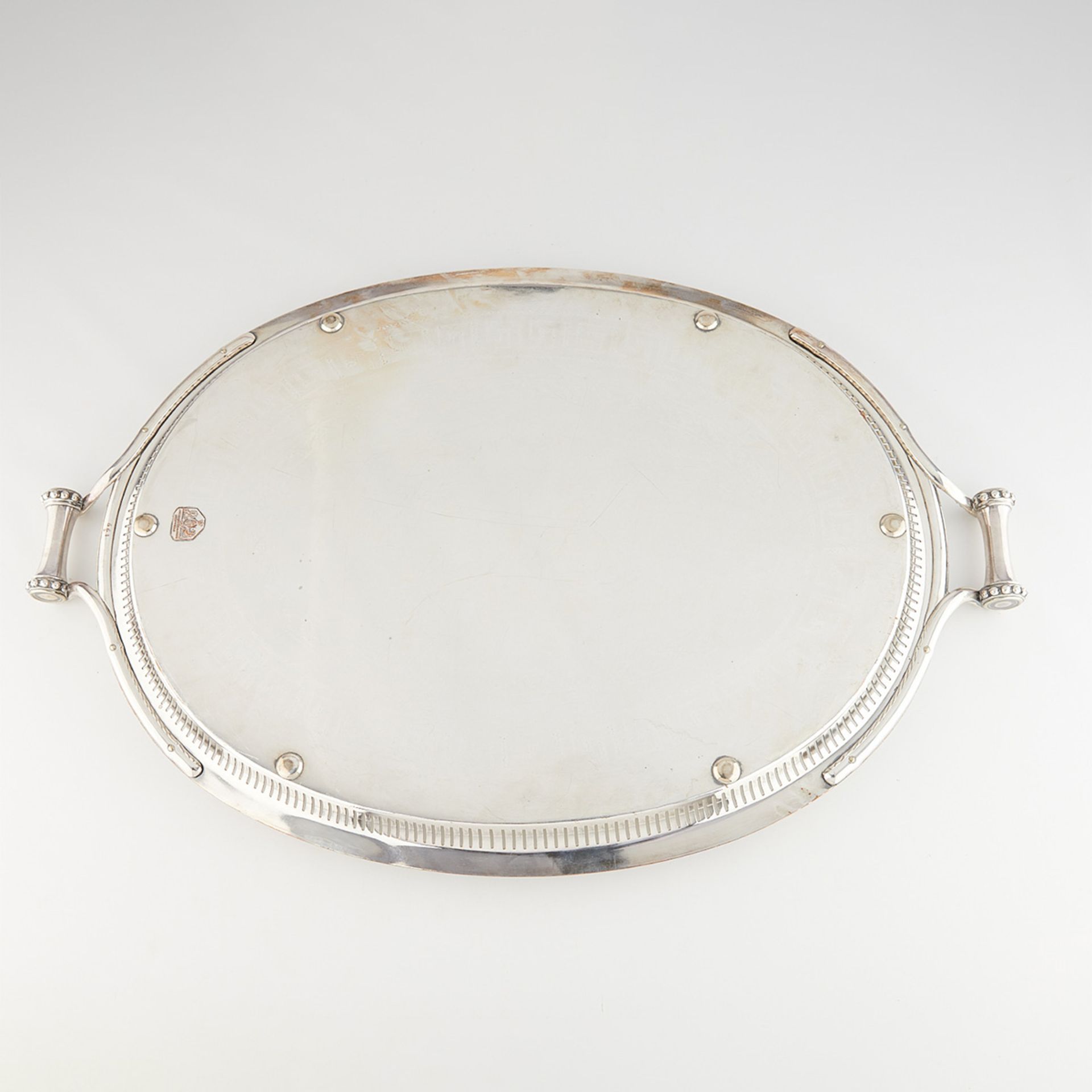 Large Sheffield Silverplate Serving Tray - Image 4 of 8
