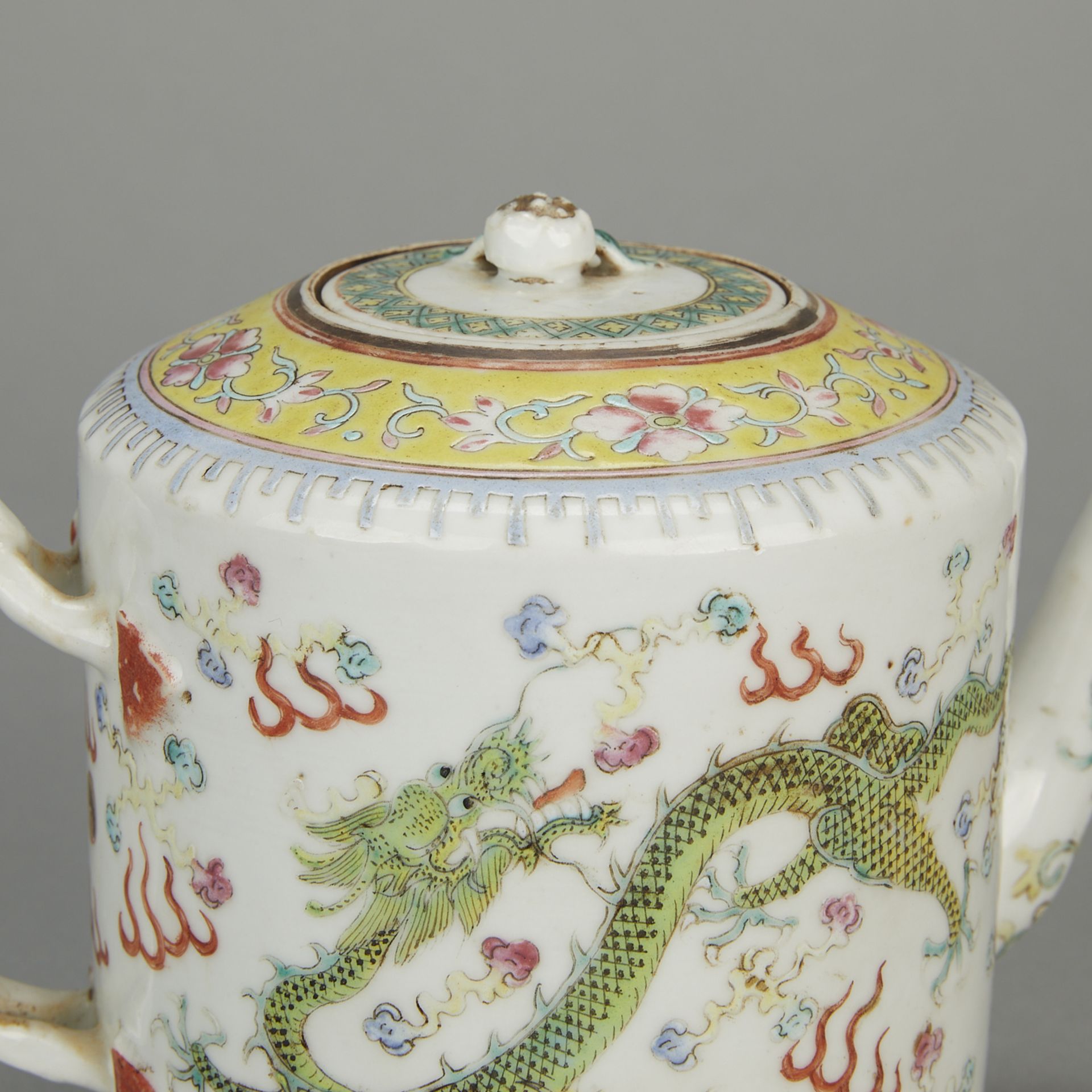 Chinese Guangxu Famille Rose Porcelain Teapot - Bild 10 aus 13