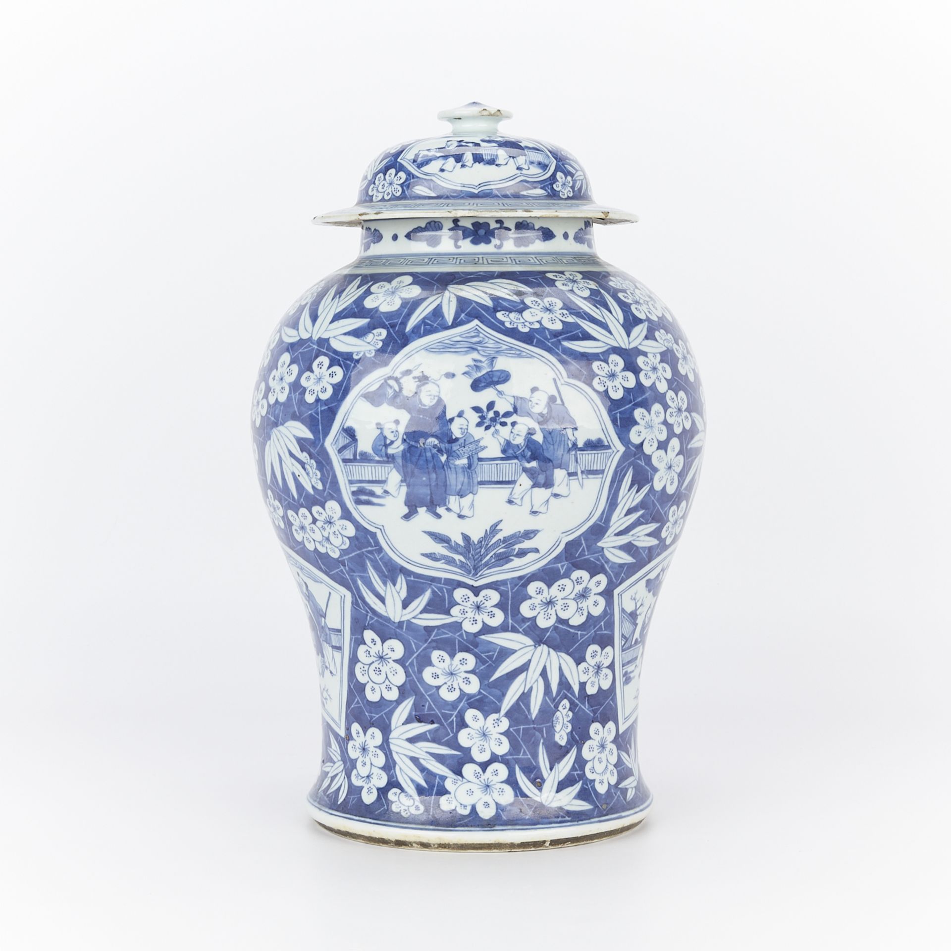18th/19th c. Chinese B&W Porcelain Baluster Vase - Image 3 of 15