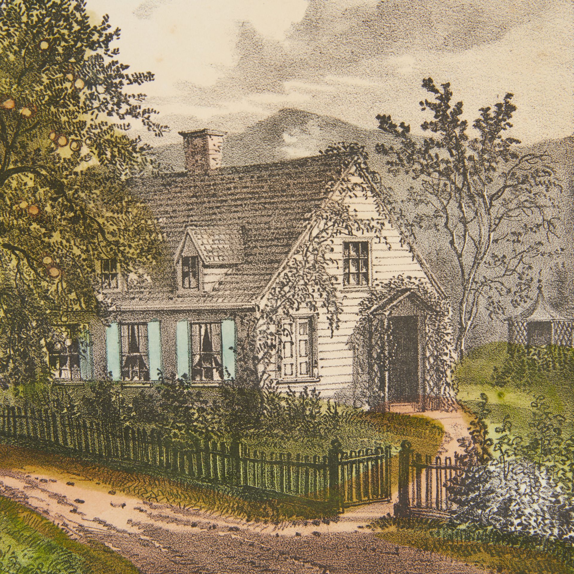 Currier & Ives "American Homestead Autumn" 1869 - Image 7 of 8