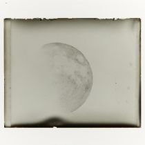 Glass Negative of Moon w/ Photo