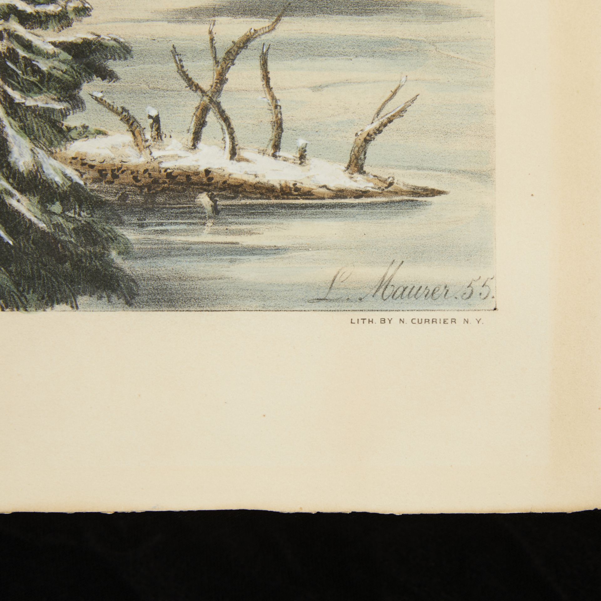Currier & Ives "Am. Winter Sports: Deer Shooting" - Image 5 of 8