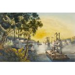 Currier & Ives "The Mississippi in Time of Peace"