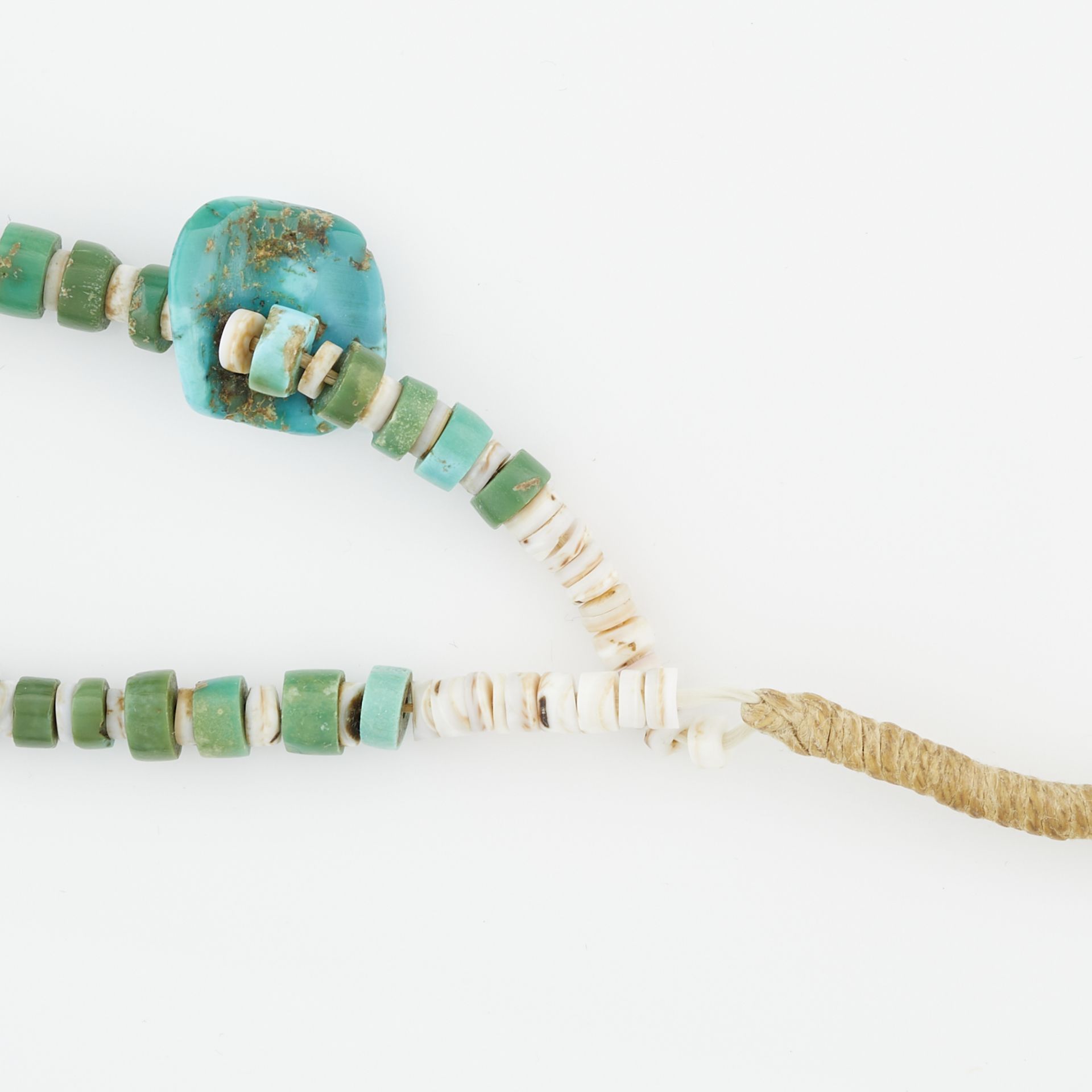 Two Strand Turquoise Heishi Necklace - Image 6 of 6