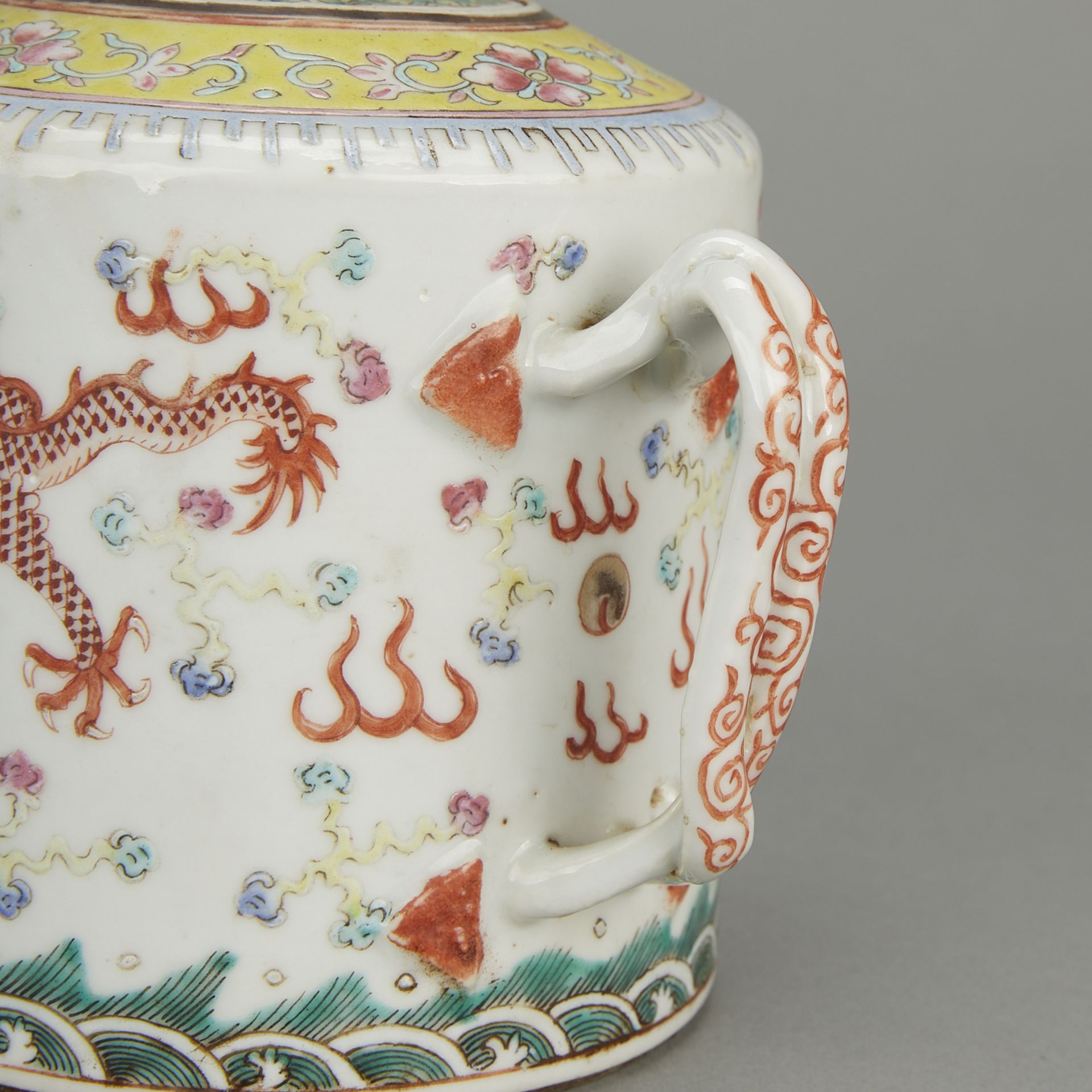 Chinese Guangxu Famille Rose Porcelain Teapot - Bild 11 aus 13
