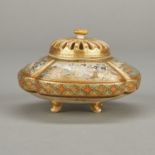 Japanese Meiji Ceramic Satsuma Censer