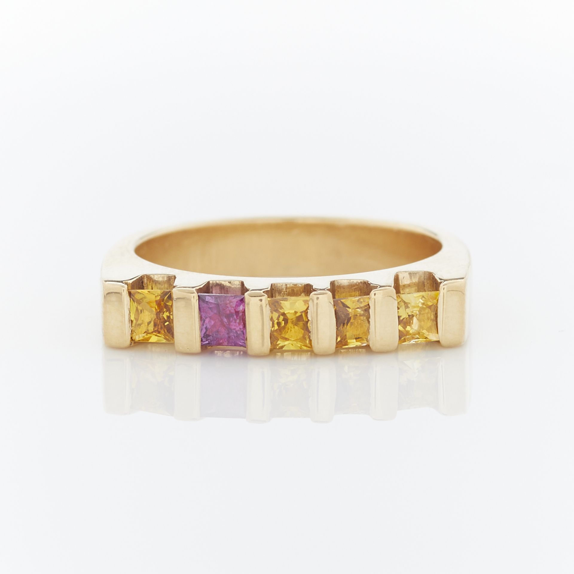 14k Yellow Gold & Sapphire Ring - Image 5 of 11