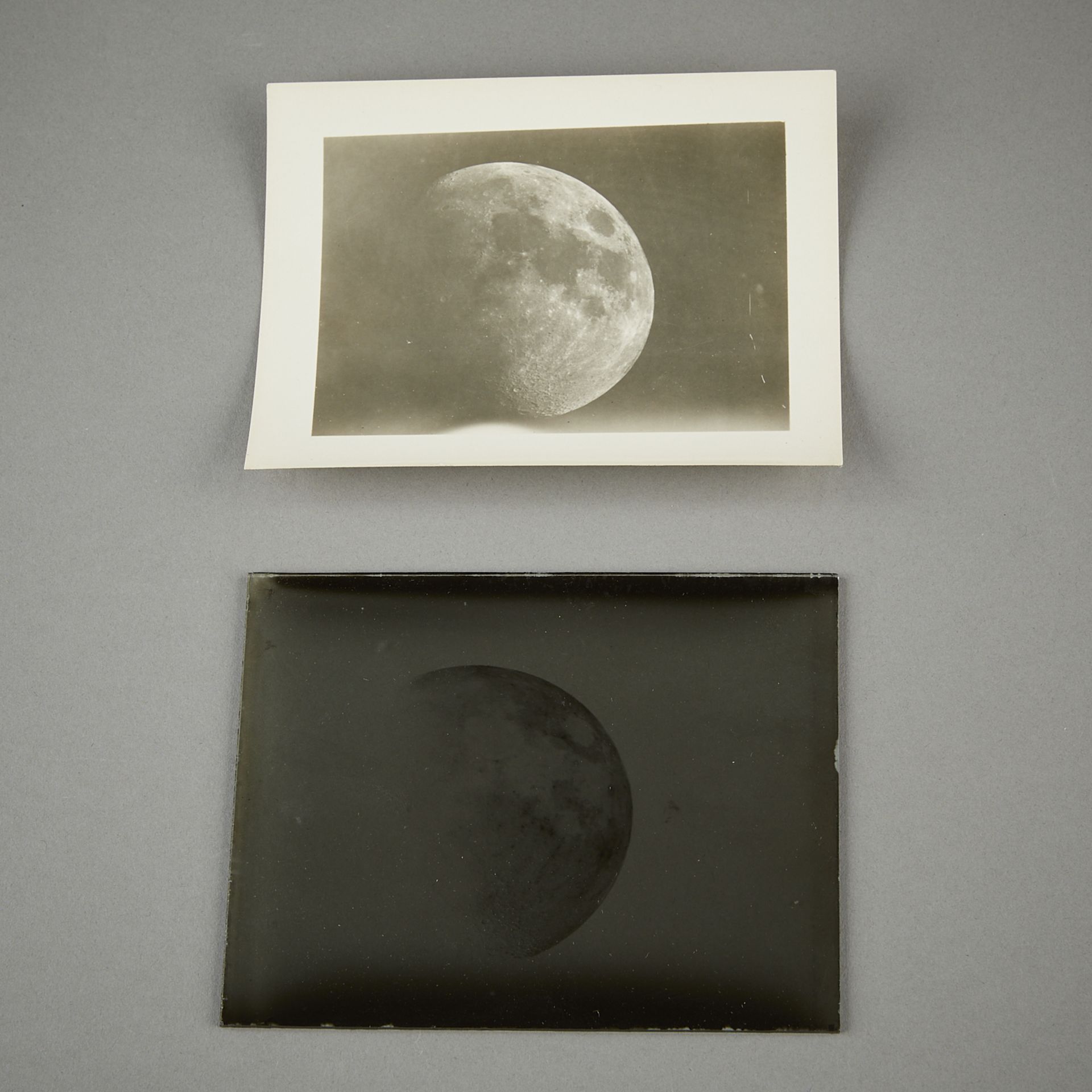 Glass Negative of Moon w/ Photo - Image 2 of 3