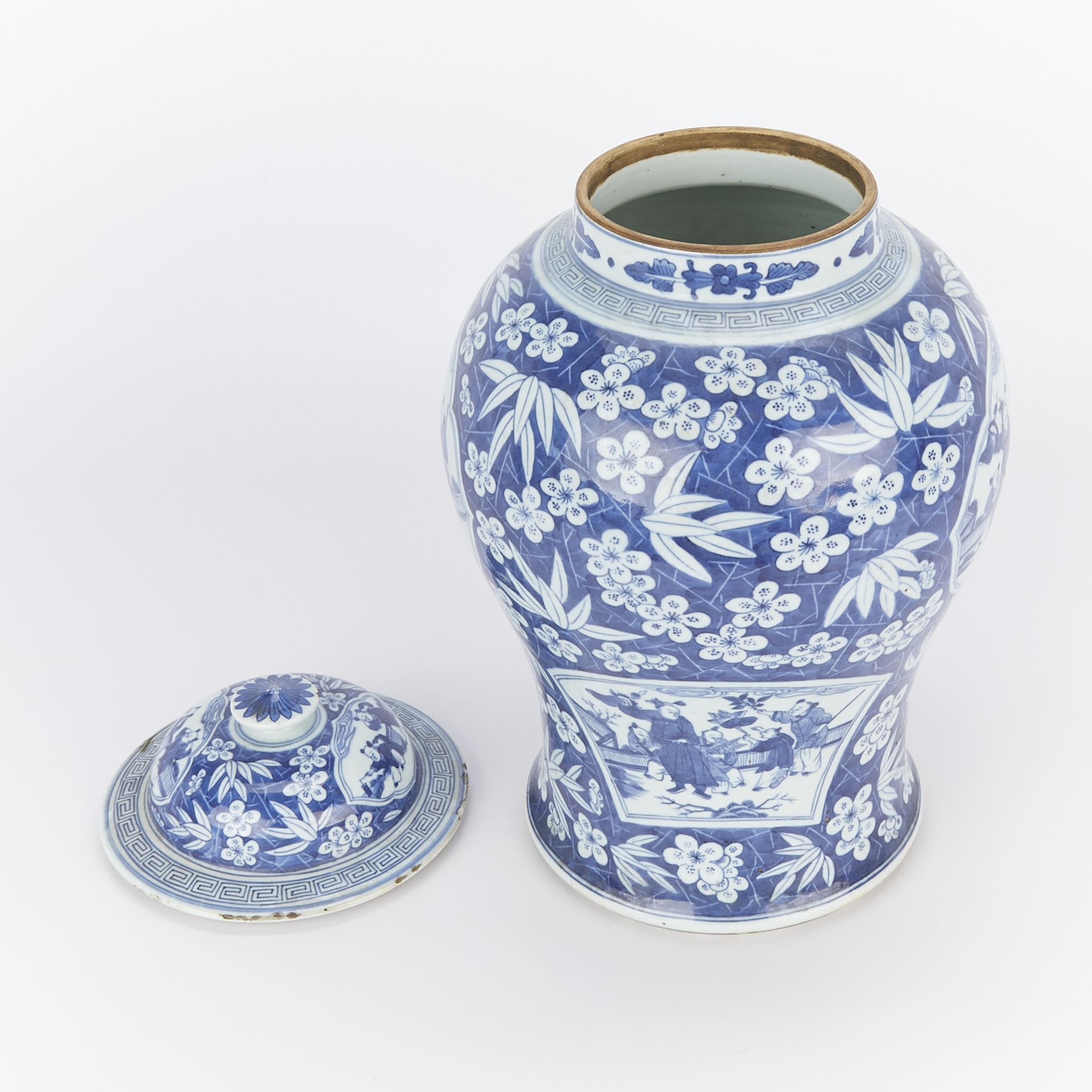 18th/19th c. Chinese B&W Porcelain Baluster Vase - Bild 8 aus 15