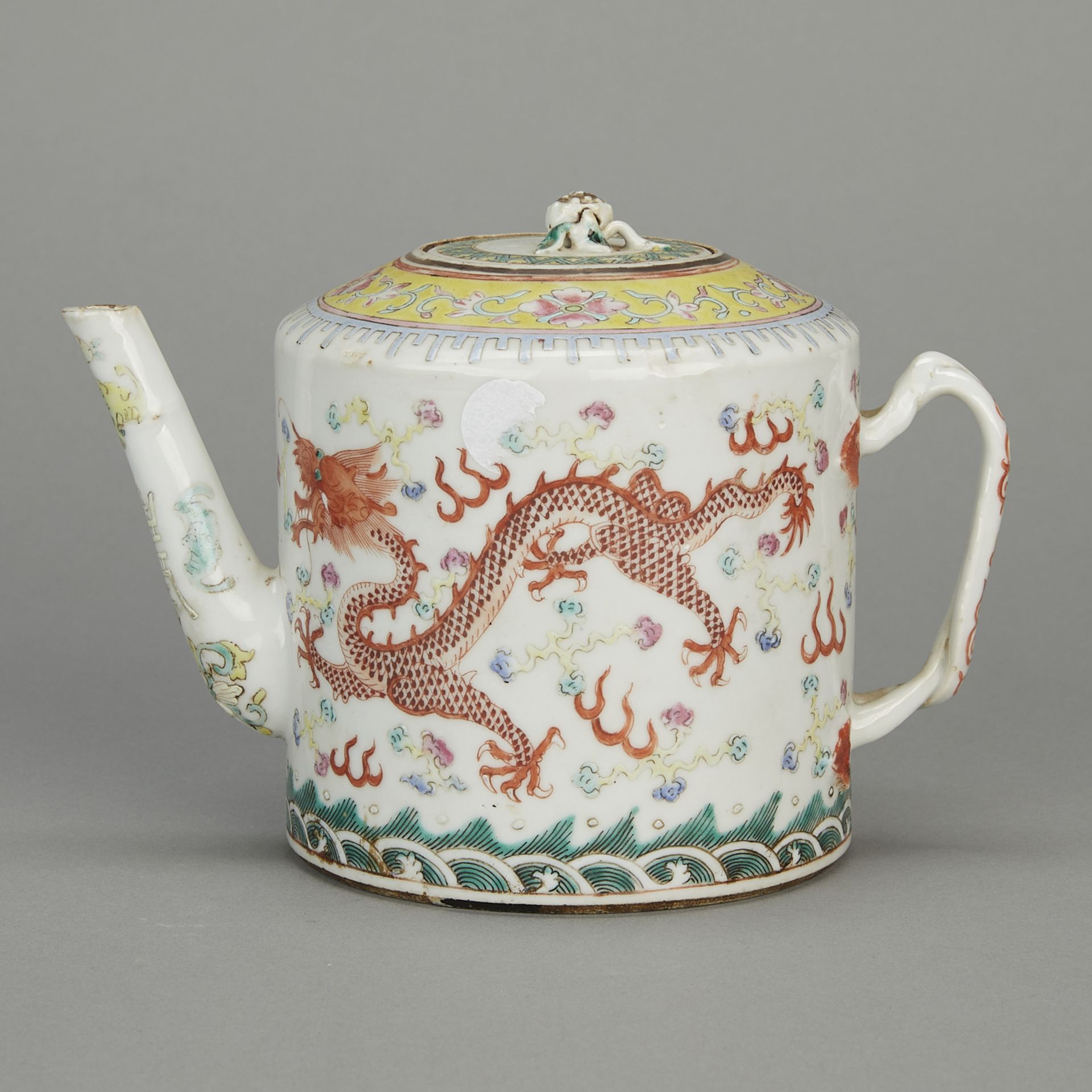 Chinese Guangxu Famille Rose Porcelain Teapot - Bild 4 aus 13