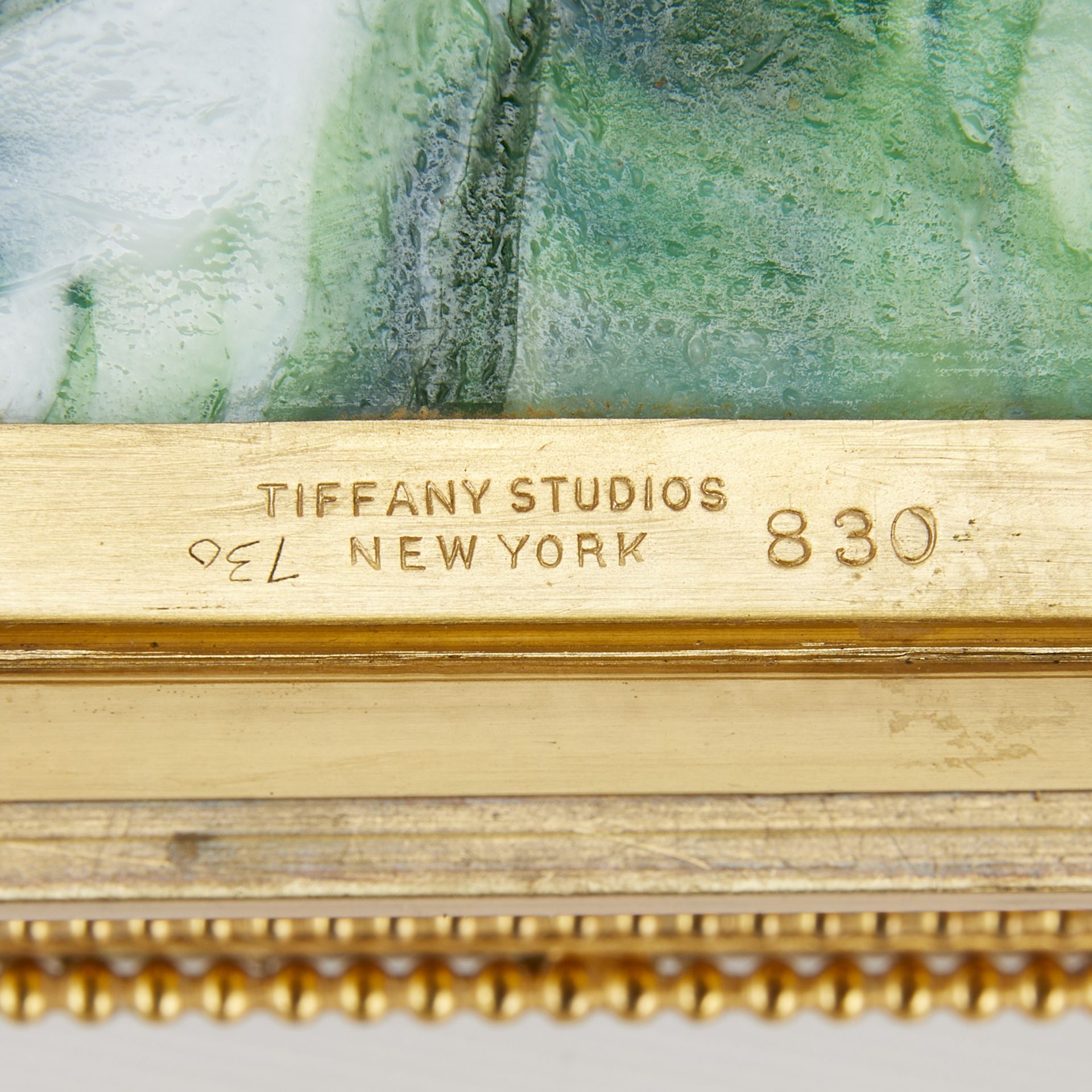 4 Pc Tiffany Studios Grape Vine Desk Set - Image 12 of 23