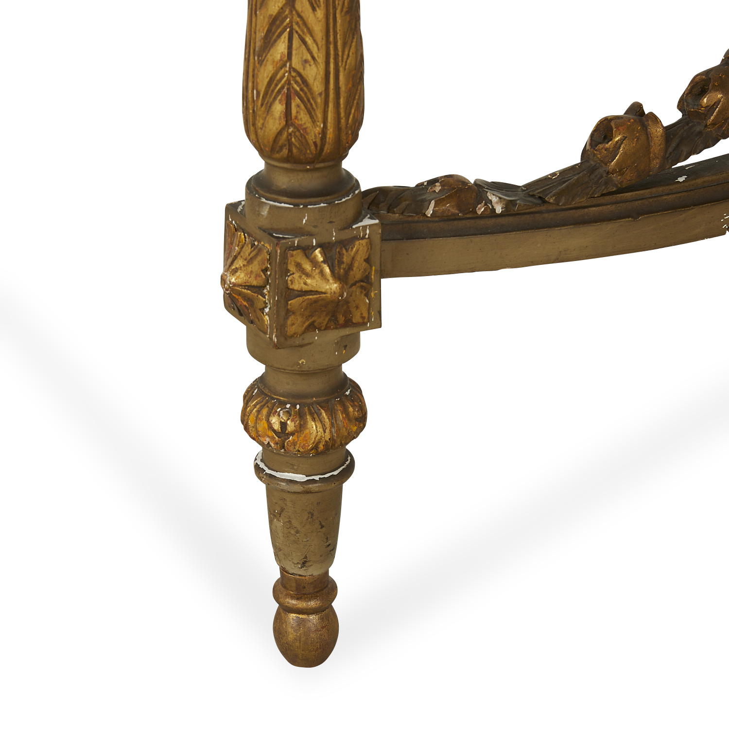 Pr French Louis XVI Style Demilune Hall Tables - Image 8 of 22