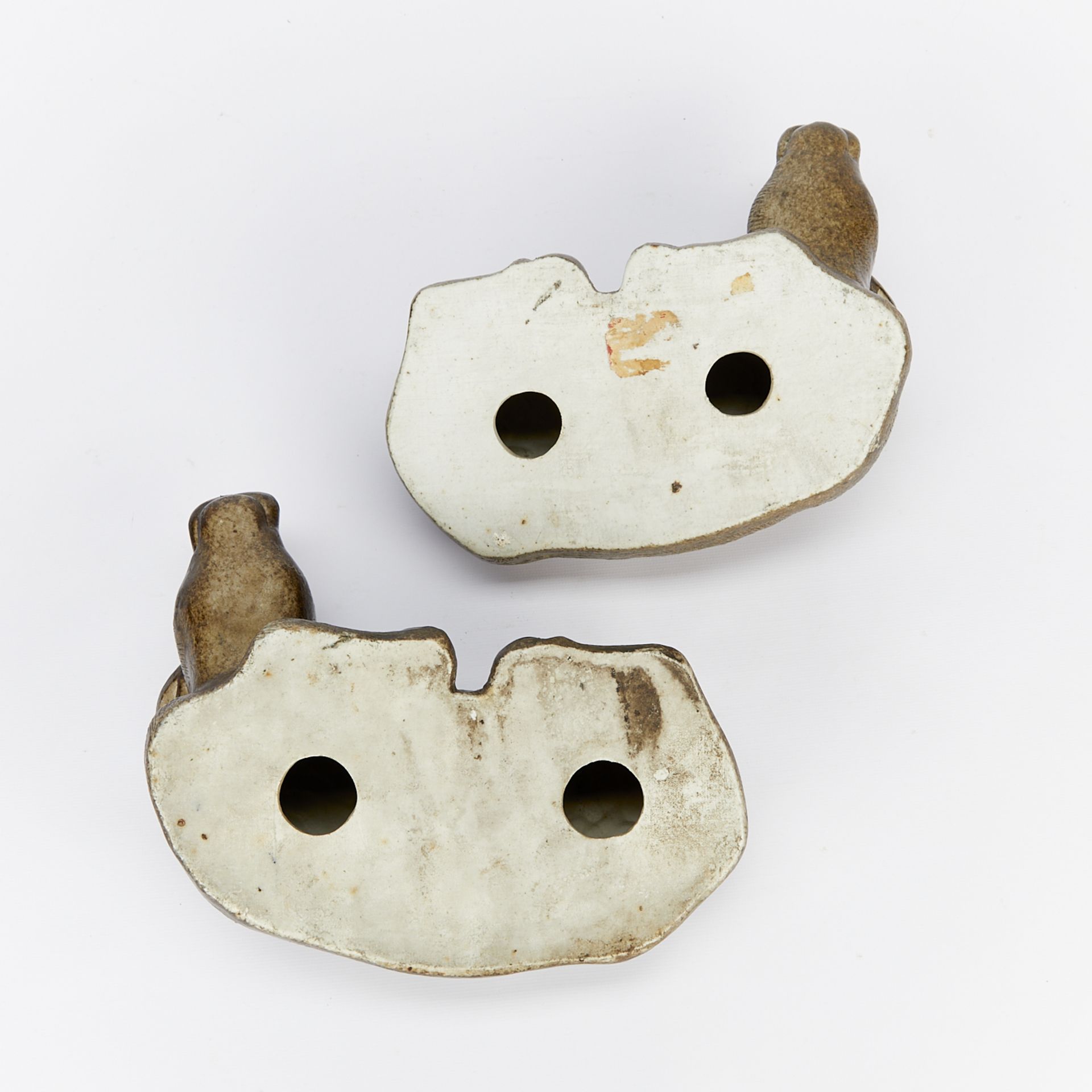 Pair of Antique Chinese Ceramic Water Buffalos - Bild 8 aus 13