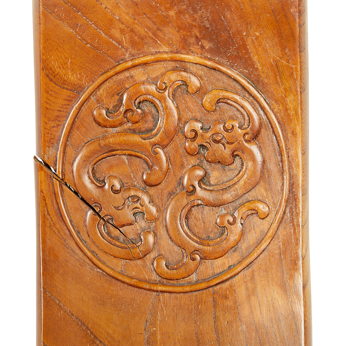 Pair of Chinese Elm Wood Horseshoe Back Armchairs - Image 3 of 14