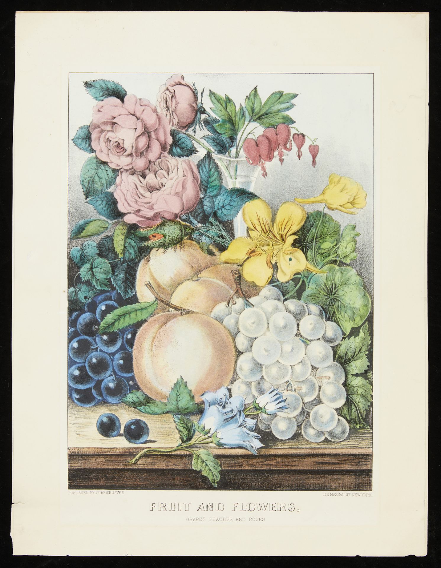 Currier & Ives "Fruit & Flowers" Print 1870 - Image 3 of 8