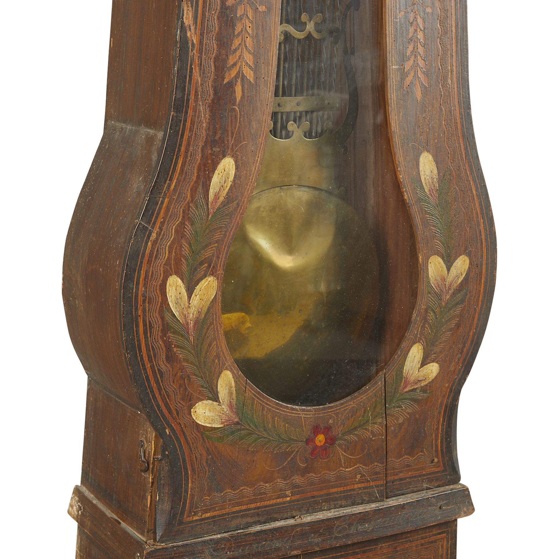Delarue French Country Painted Grandfather Clock - Image 14 of 22