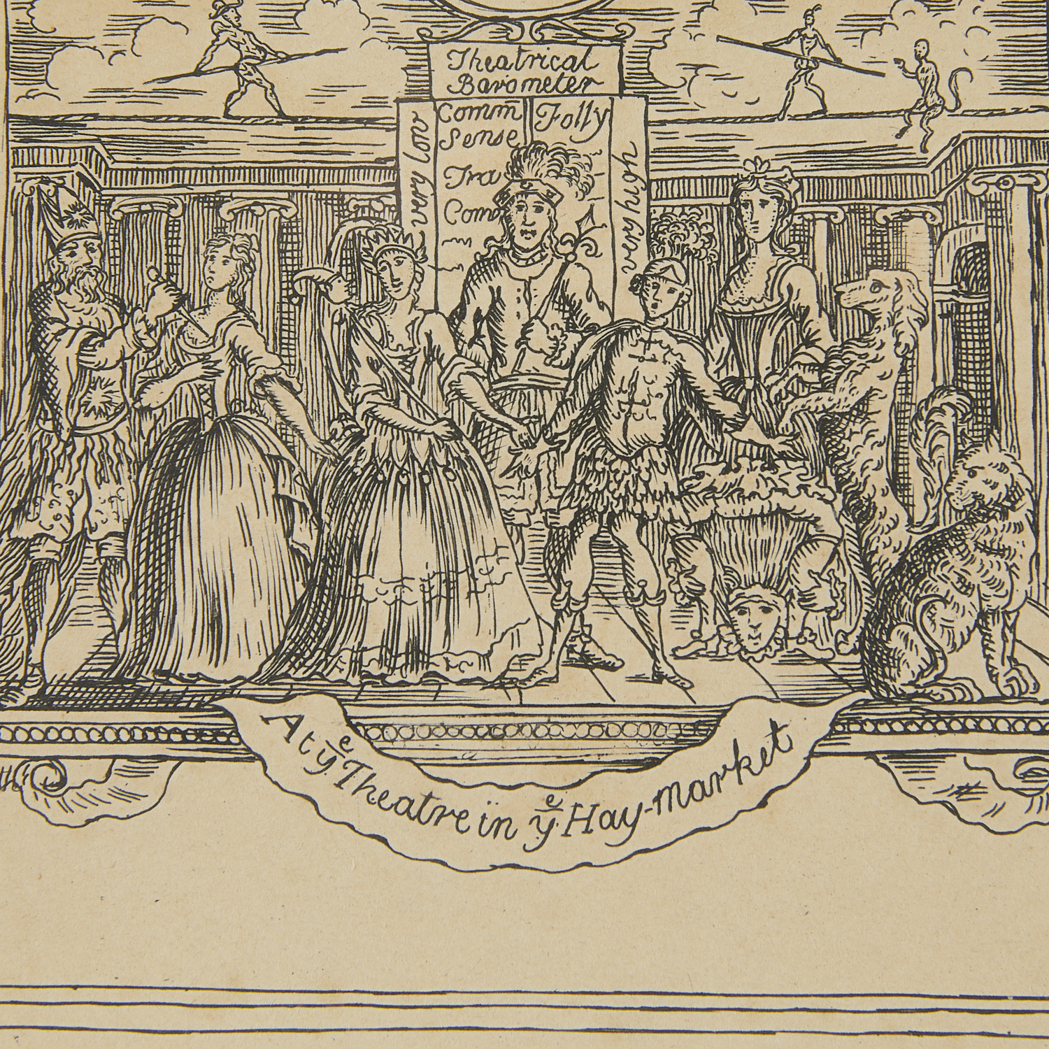 Aft. William Hogarth "Theatre in Hay Market" Print - Image 3 of 5