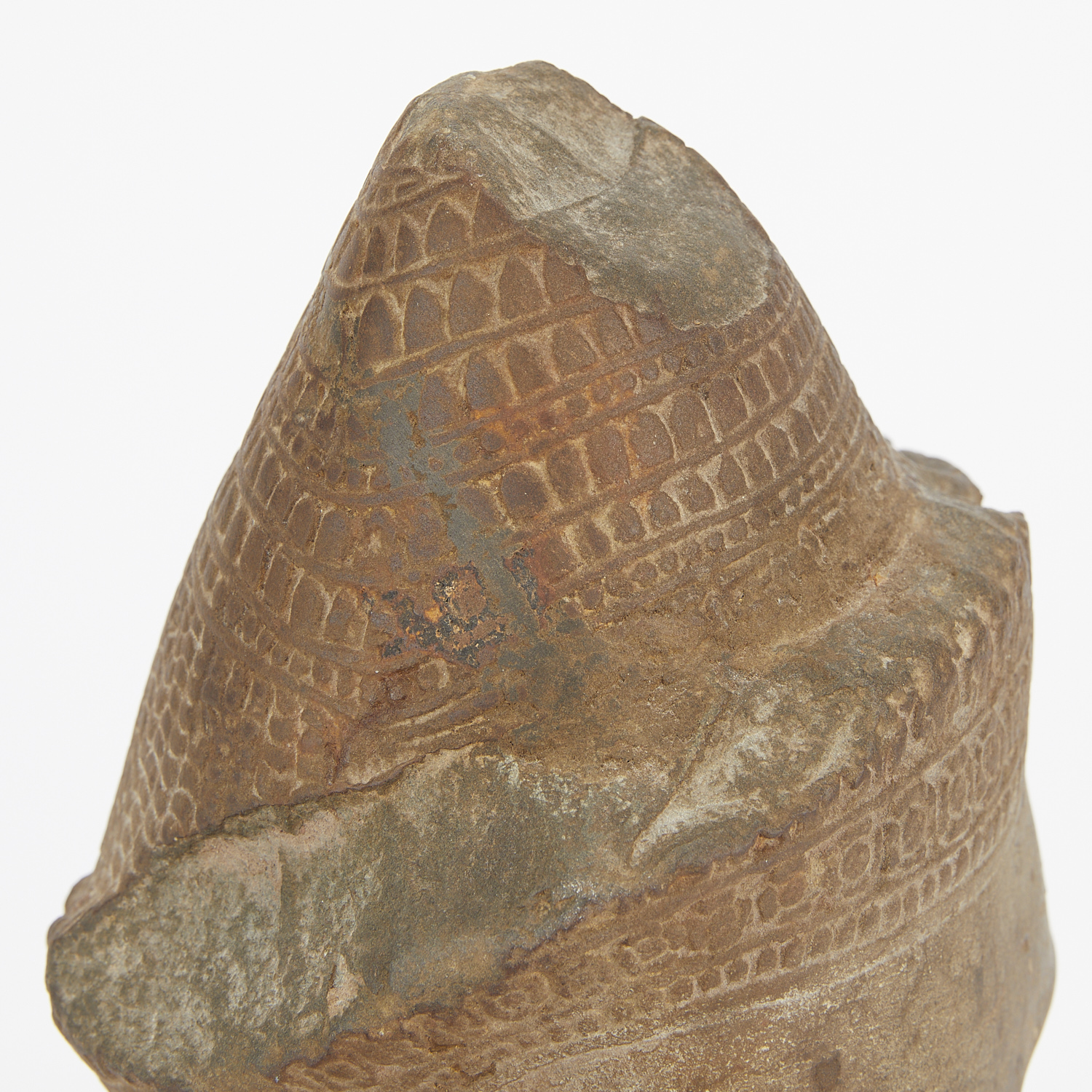 13th/14th c. Greystone Khmer Head - Image 9 of 12