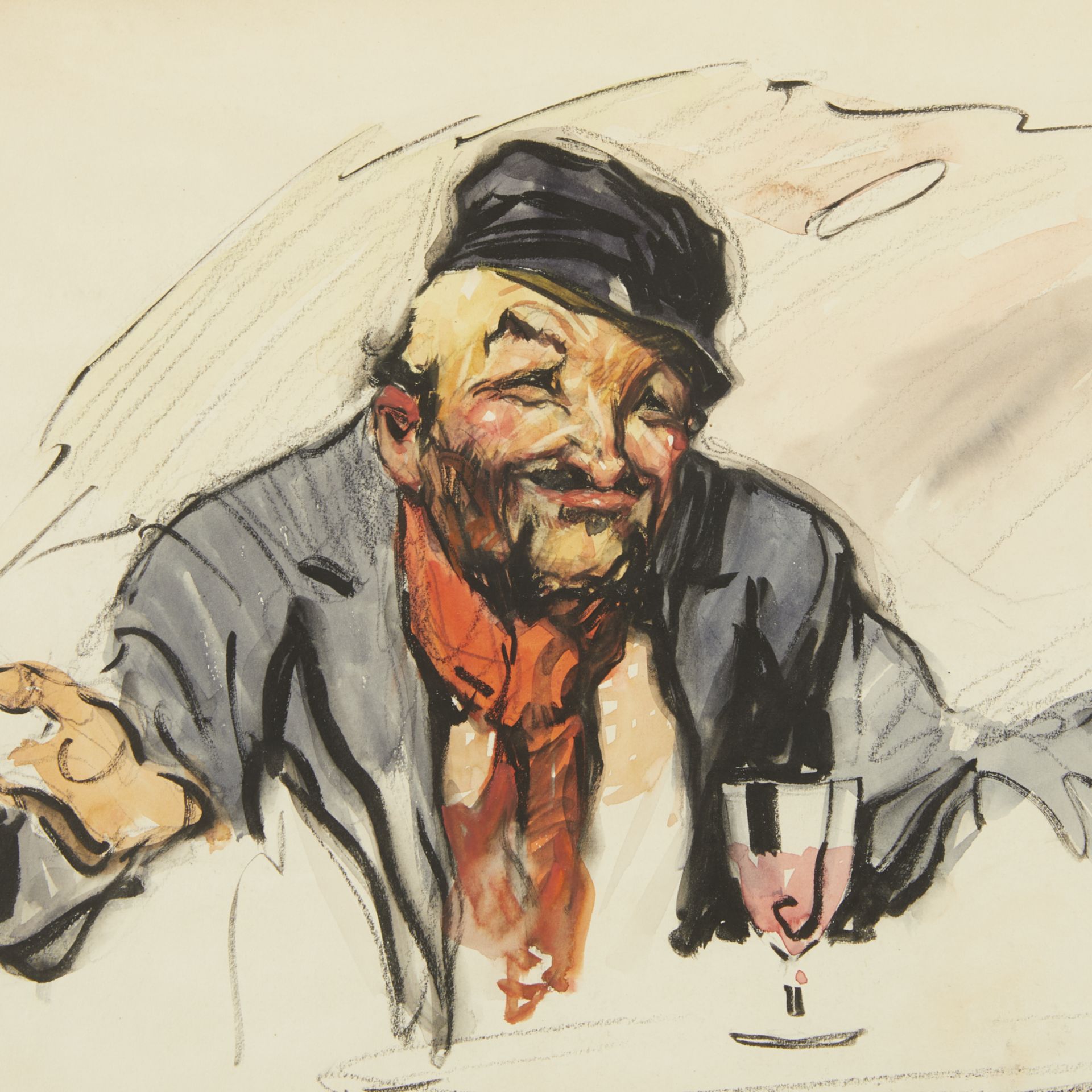 Pair Gordon Grant Drinking Men Drawings - Image 4 of 12
