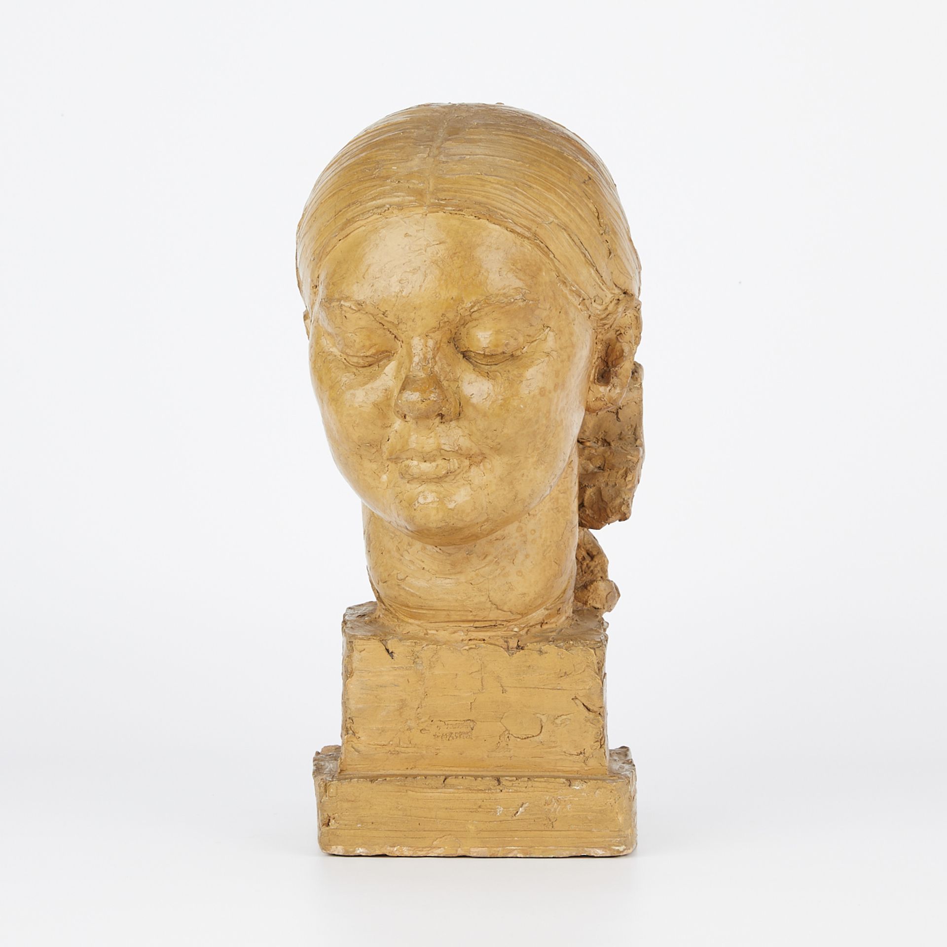 Ceramic Bust of a Girl 1929 - Image 3 of 11