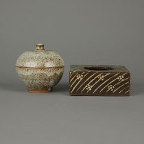 Tatsuzo Shimaoka Covered Bowl and Incense Burner