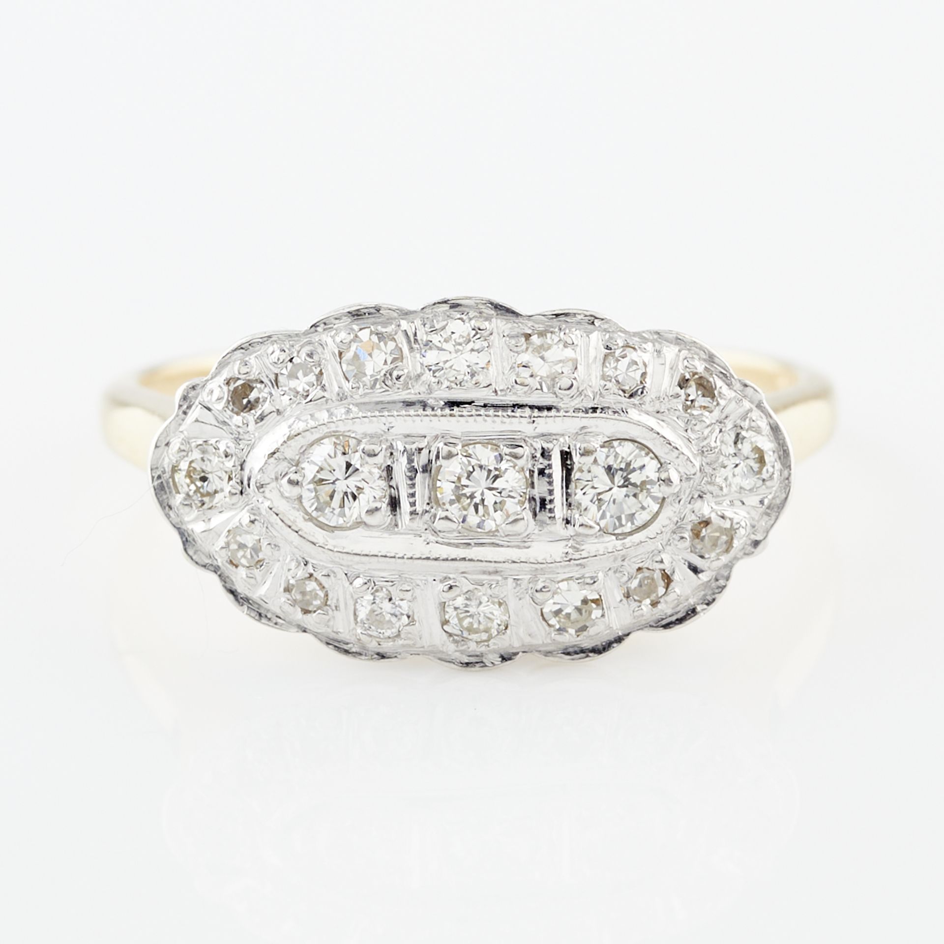 2 14k Gold Art Deco Style Diamond Rings - Image 4 of 17