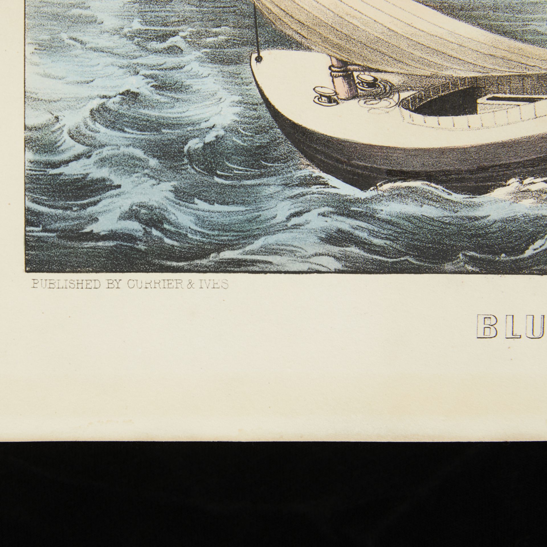 Currier & Ives "Blue Fishing" Print - Image 4 of 8