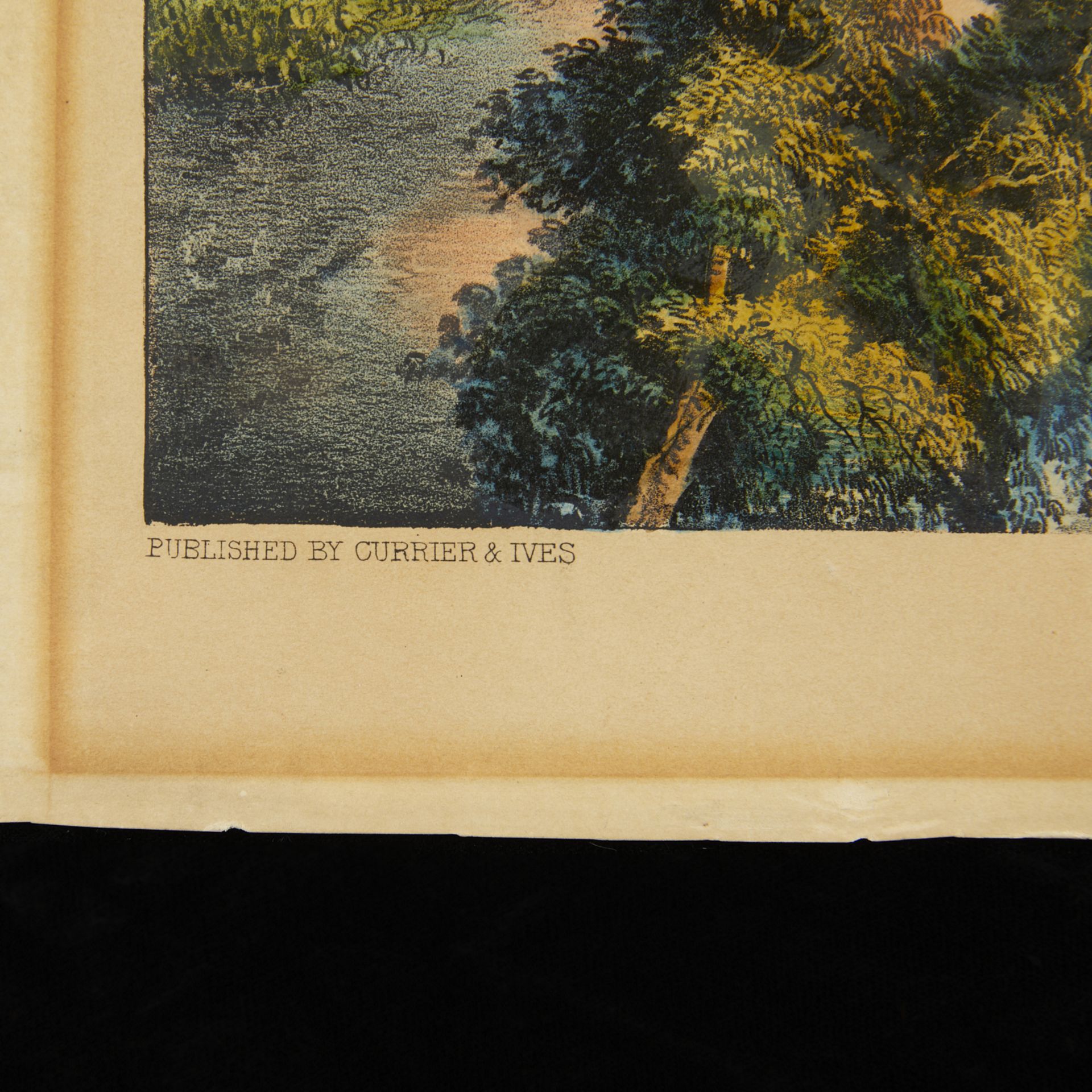 Currier & Ives "Artists Creek: North Conway" Print - Bild 4 aus 8