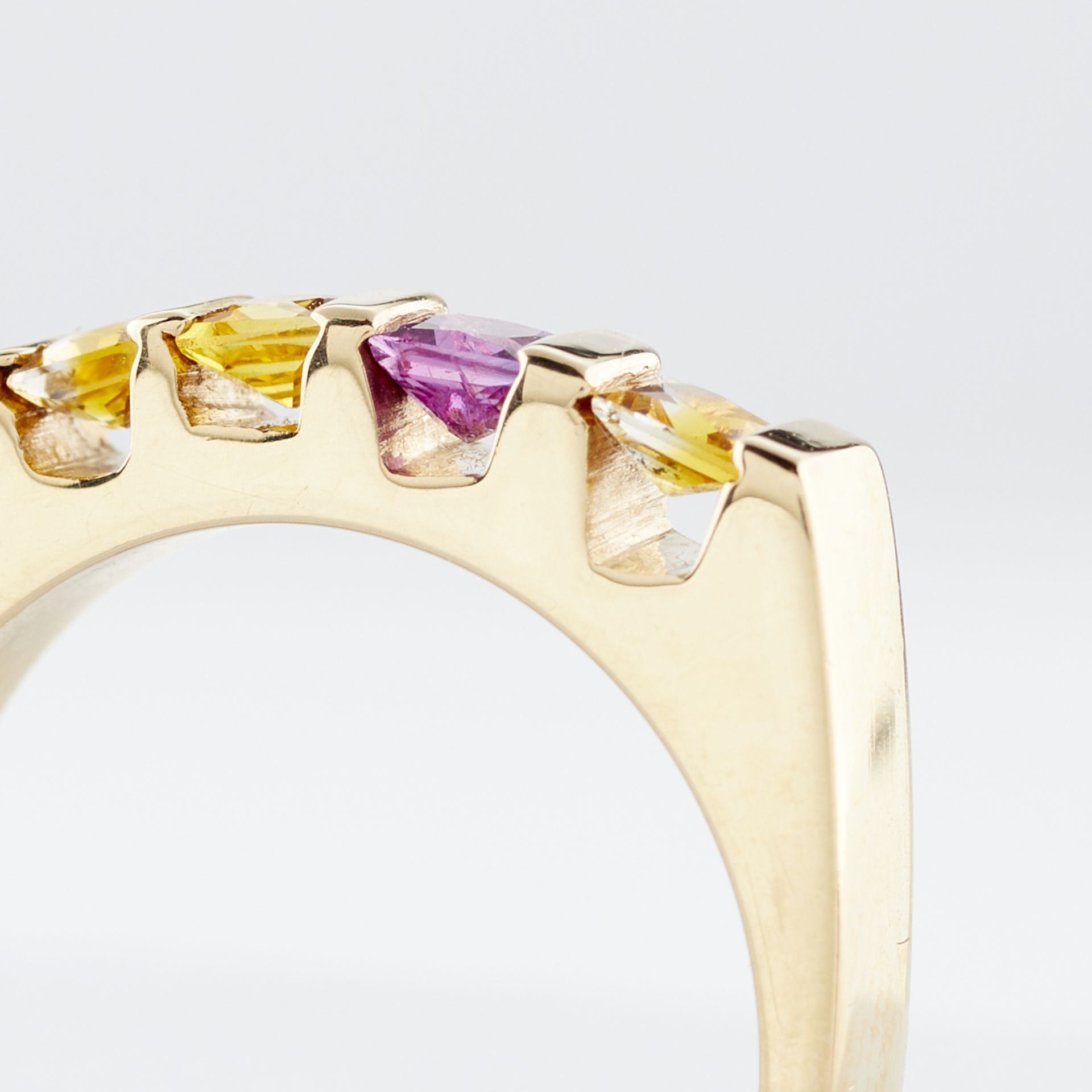 14k Yellow Gold & Sapphire Ring - Image 4 of 11
