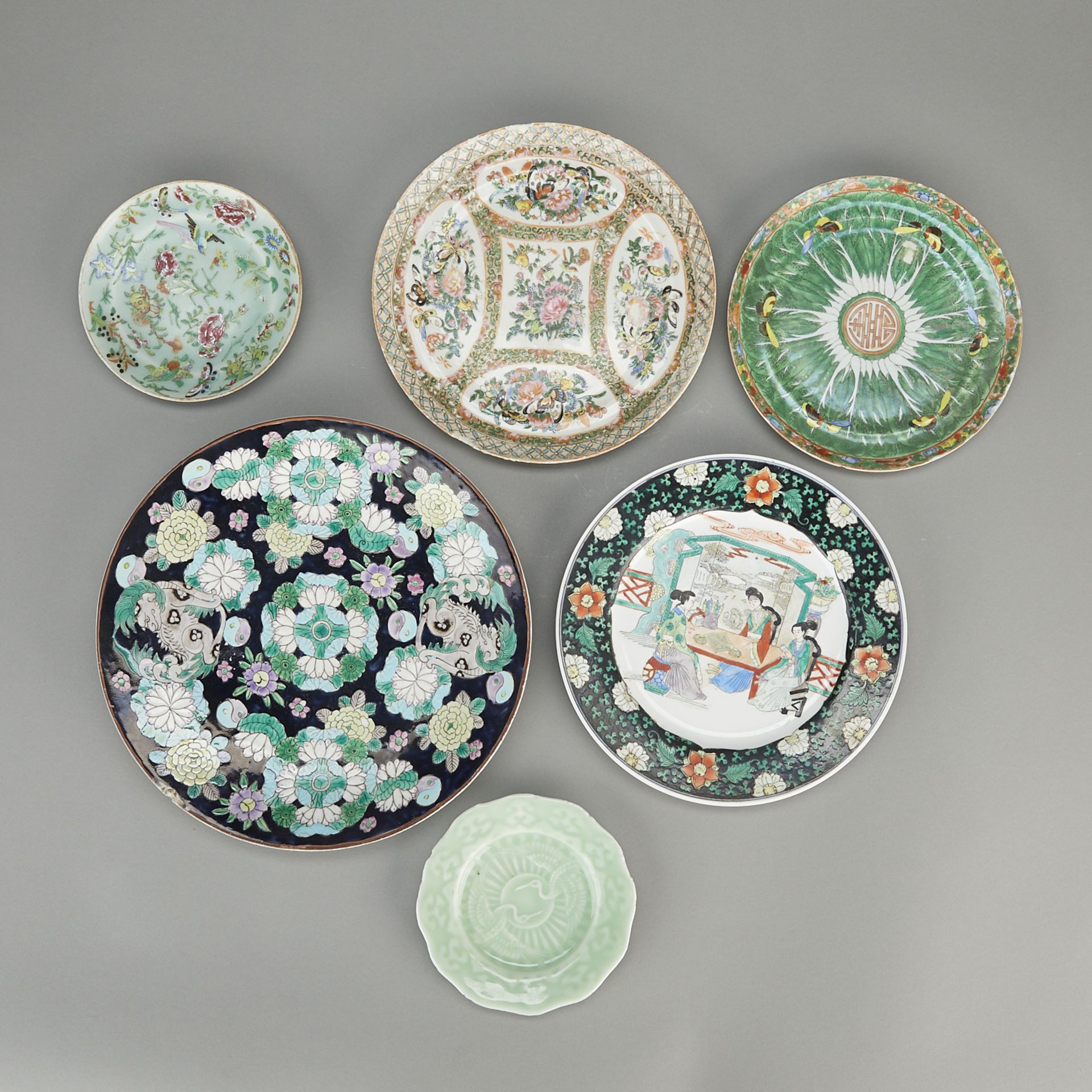8 Antique Chinese Porcelain Plates and Bowls - Bild 2 aus 23