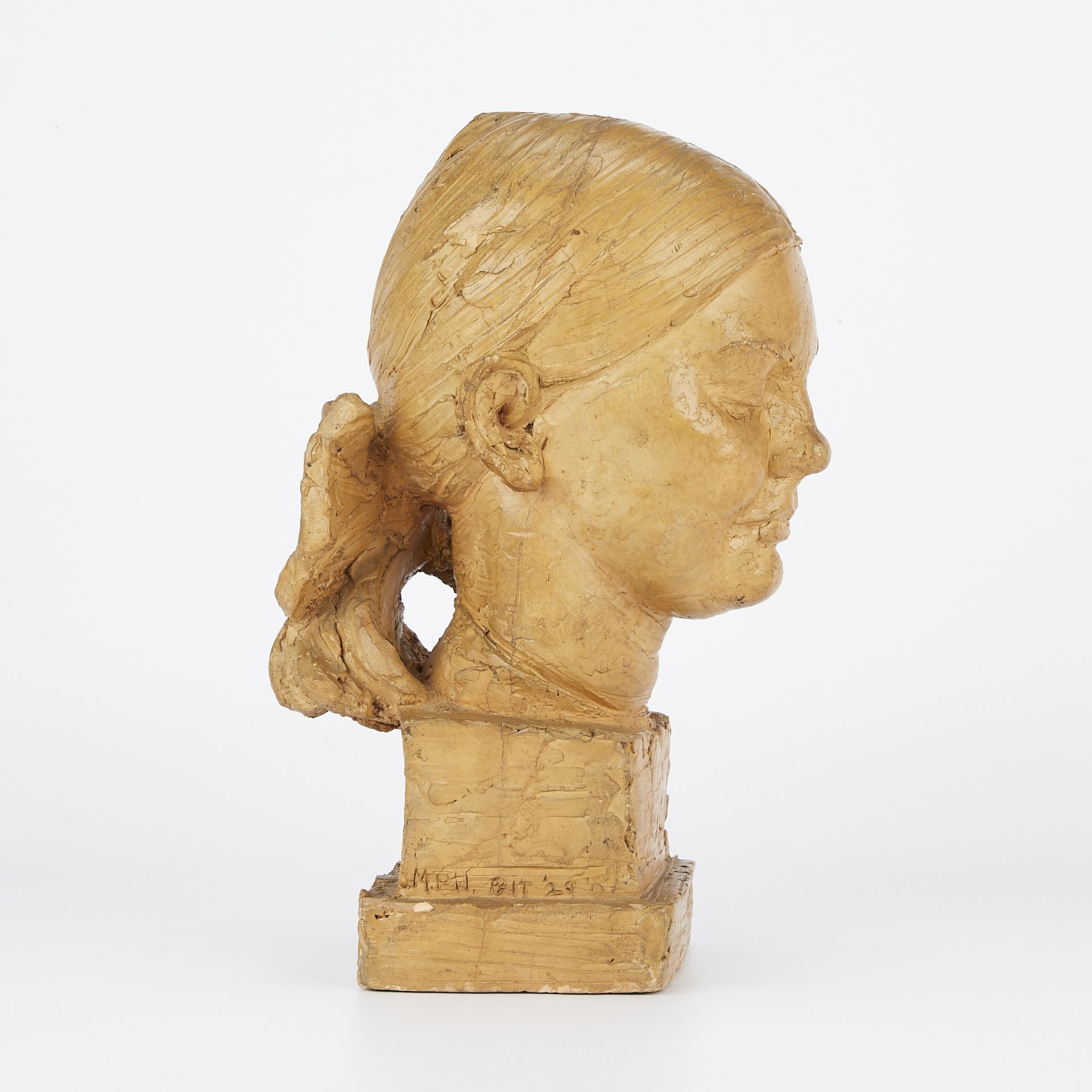 Ceramic Bust of a Girl 1929 - Image 4 of 11