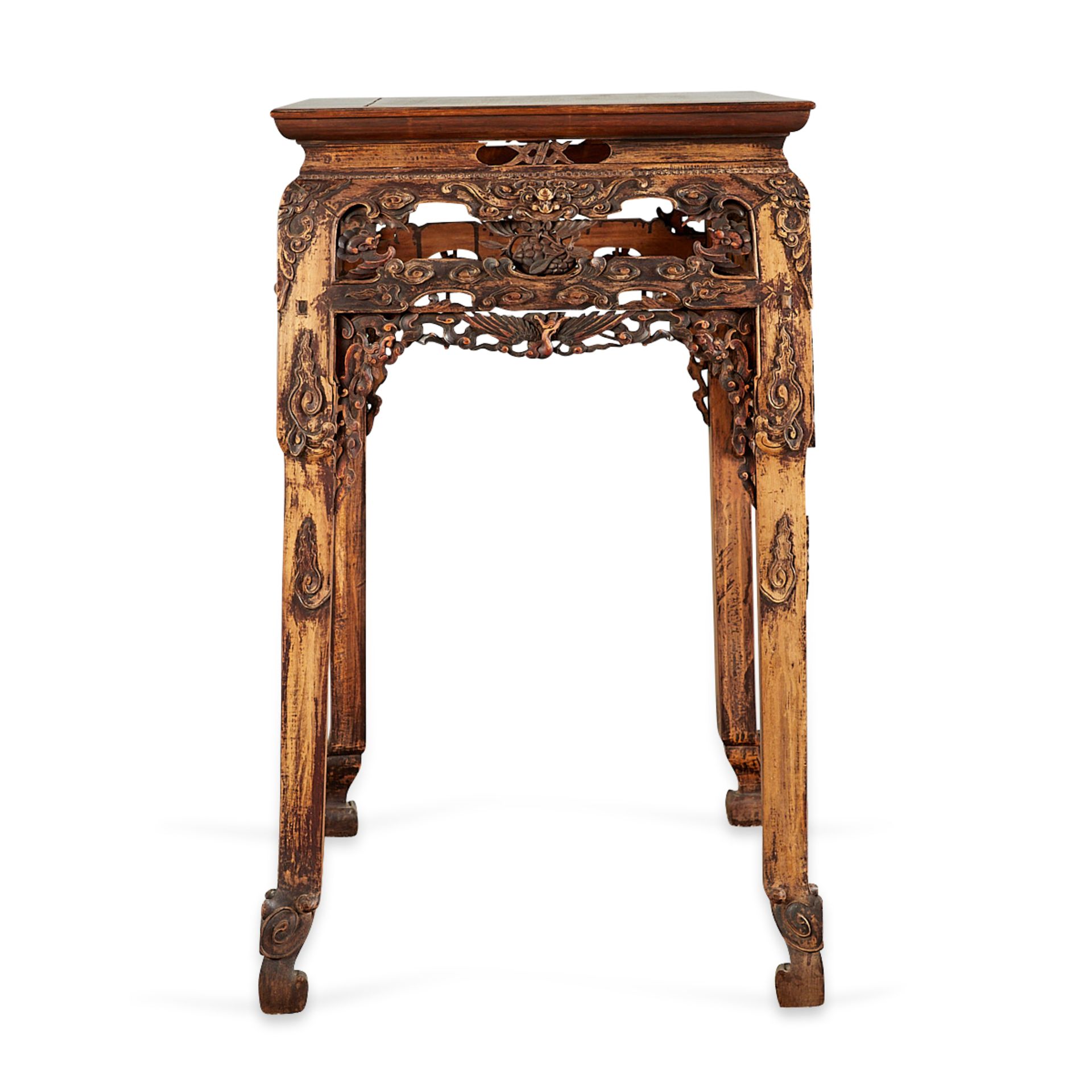 19th c. Vietnamese or Chinese Carved Altar Table - Bild 6 aus 14