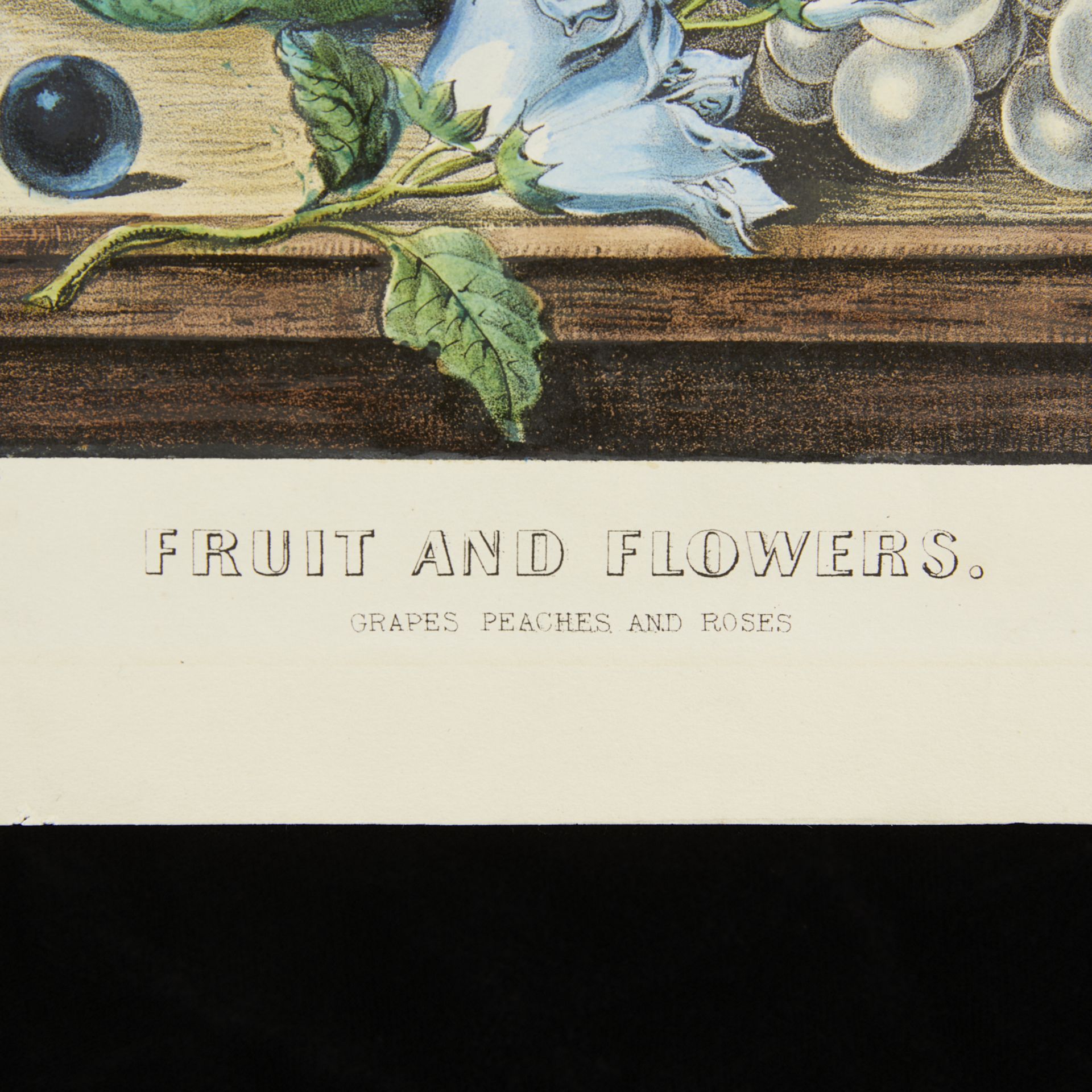 Currier & Ives "Fruit & Flowers" Print 1870 - Image 2 of 8