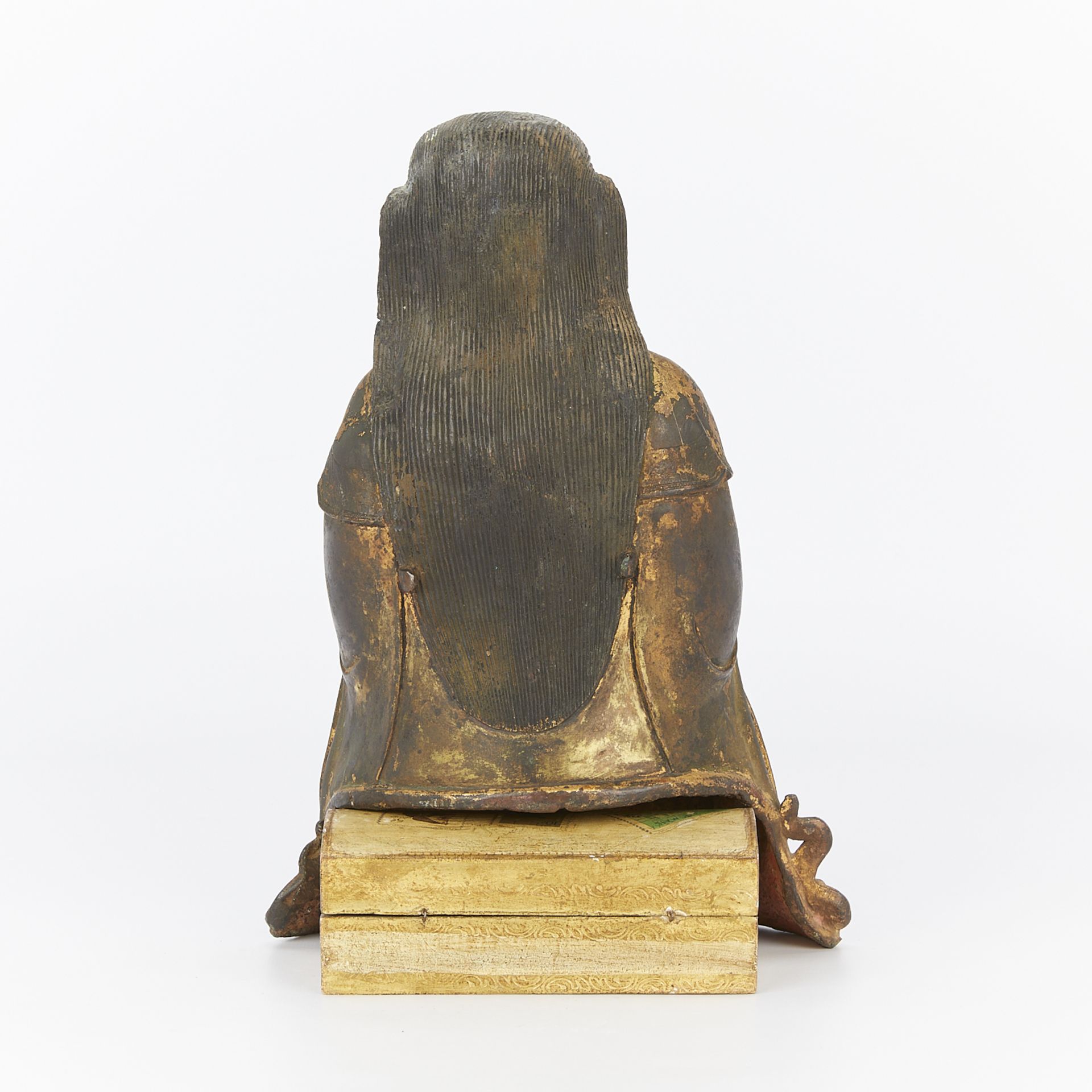 16th/17th c. Chinese Gilt Bronze Figure of Zhenwu - Bild 5 aus 14