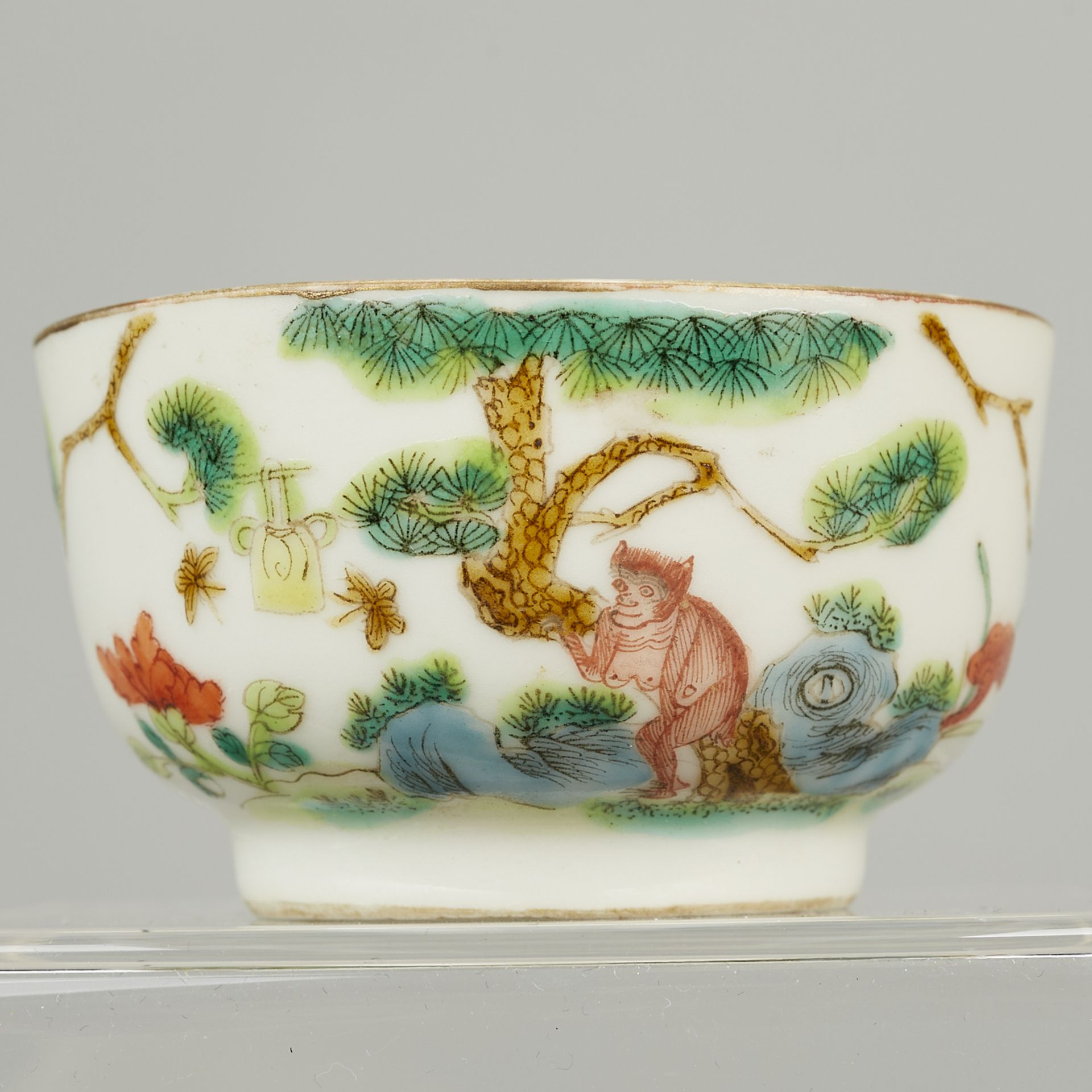 Small Chinese Famille Rose Porcelain Cup - Bild 9 aus 9
