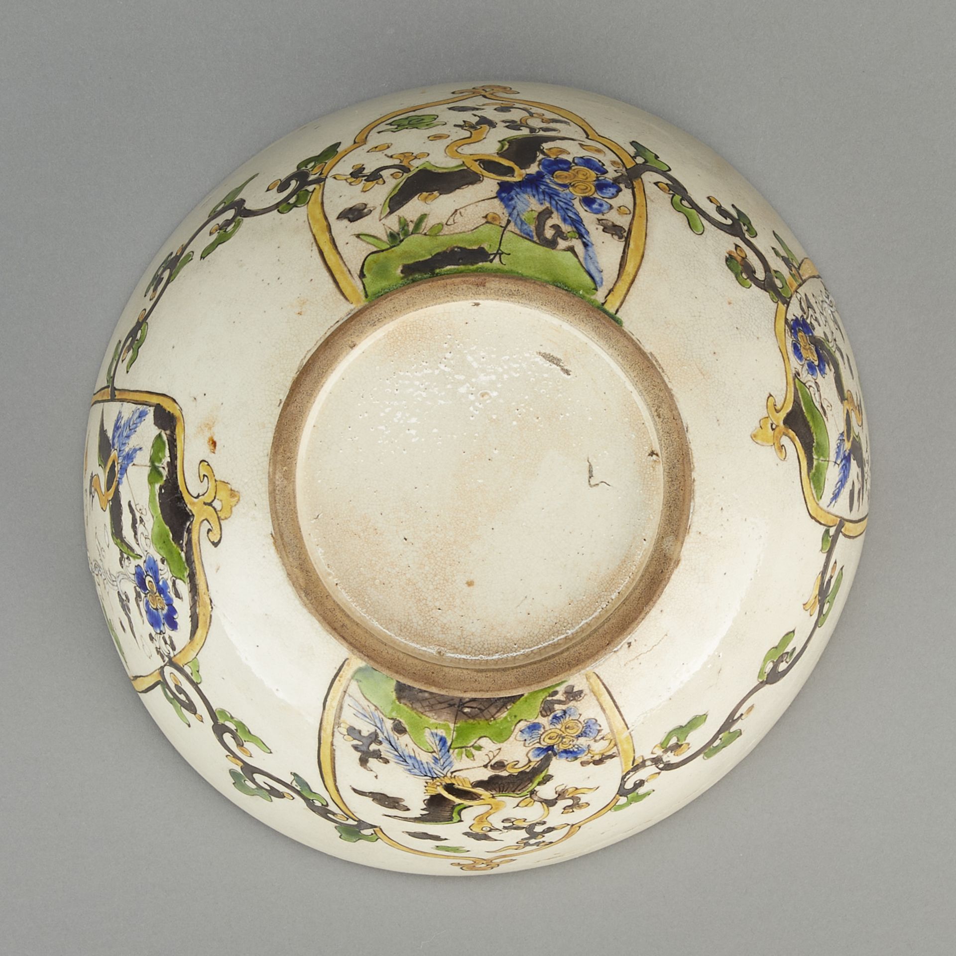 Japanese Satsuma Kutani Ceramic Dragon Bowl - Bild 10 aus 12
