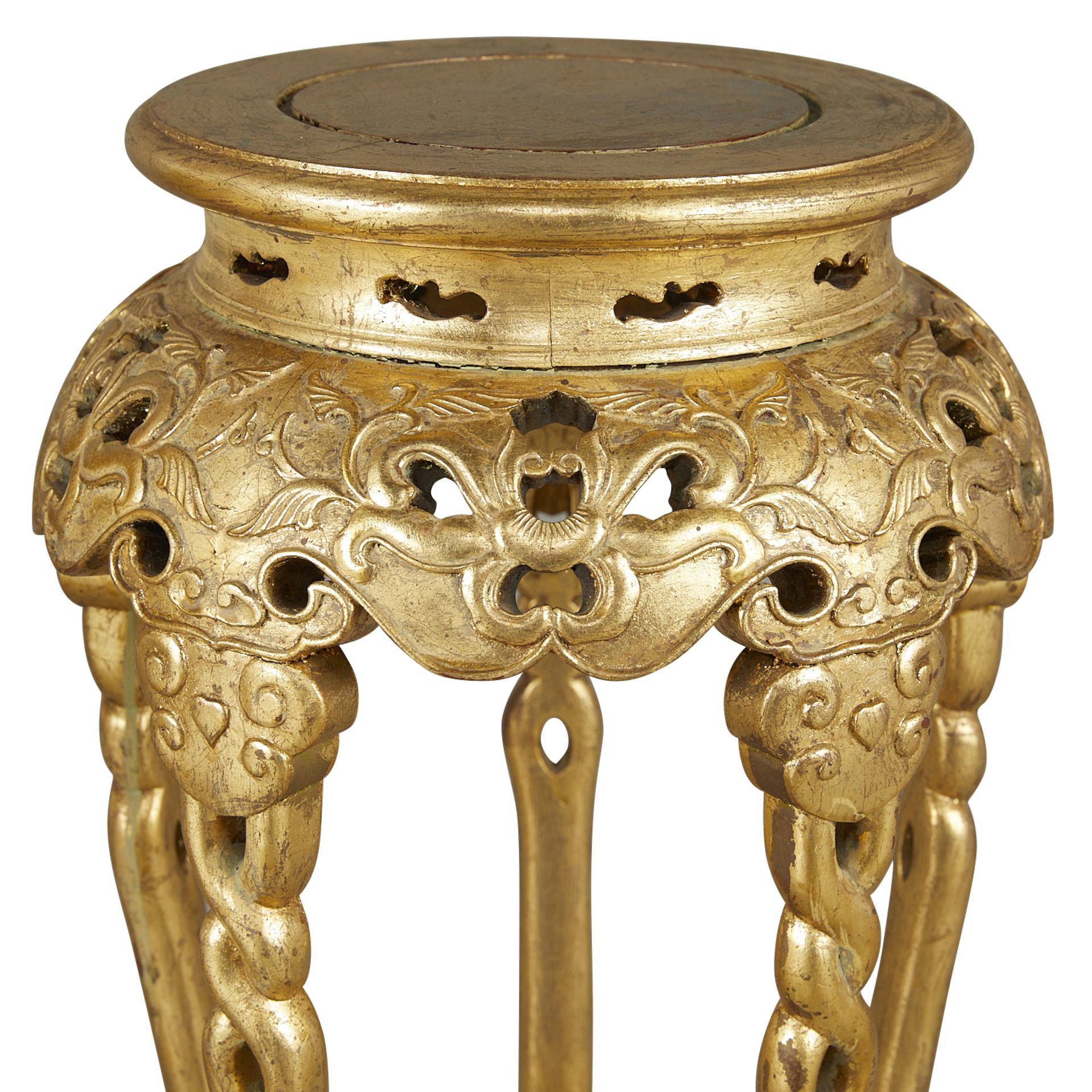 Pair of Gilt Wood Chinese Side Tables - Image 13 of 14