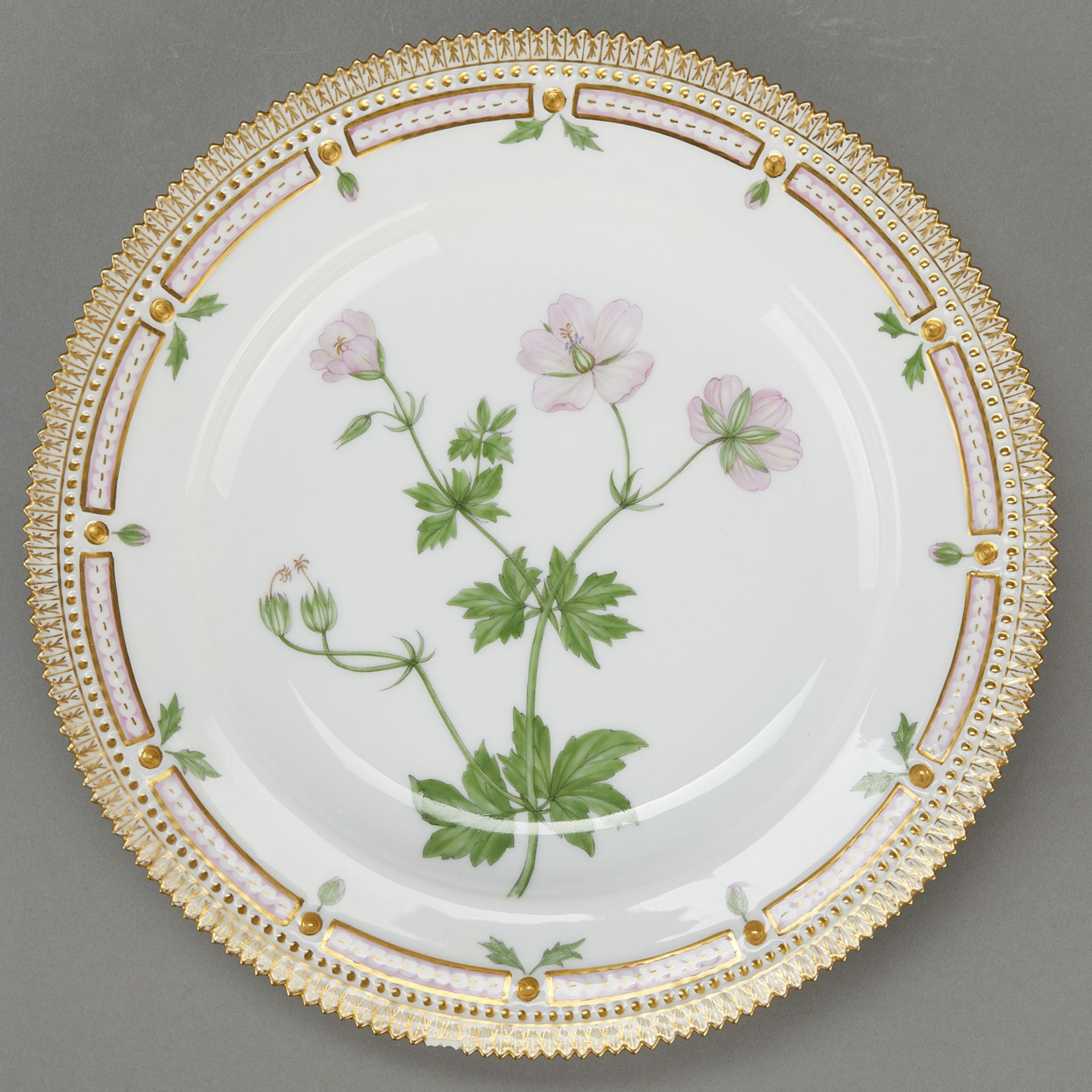 Set 11 Flora Danica Luncheon Plates - Image 19 of 22