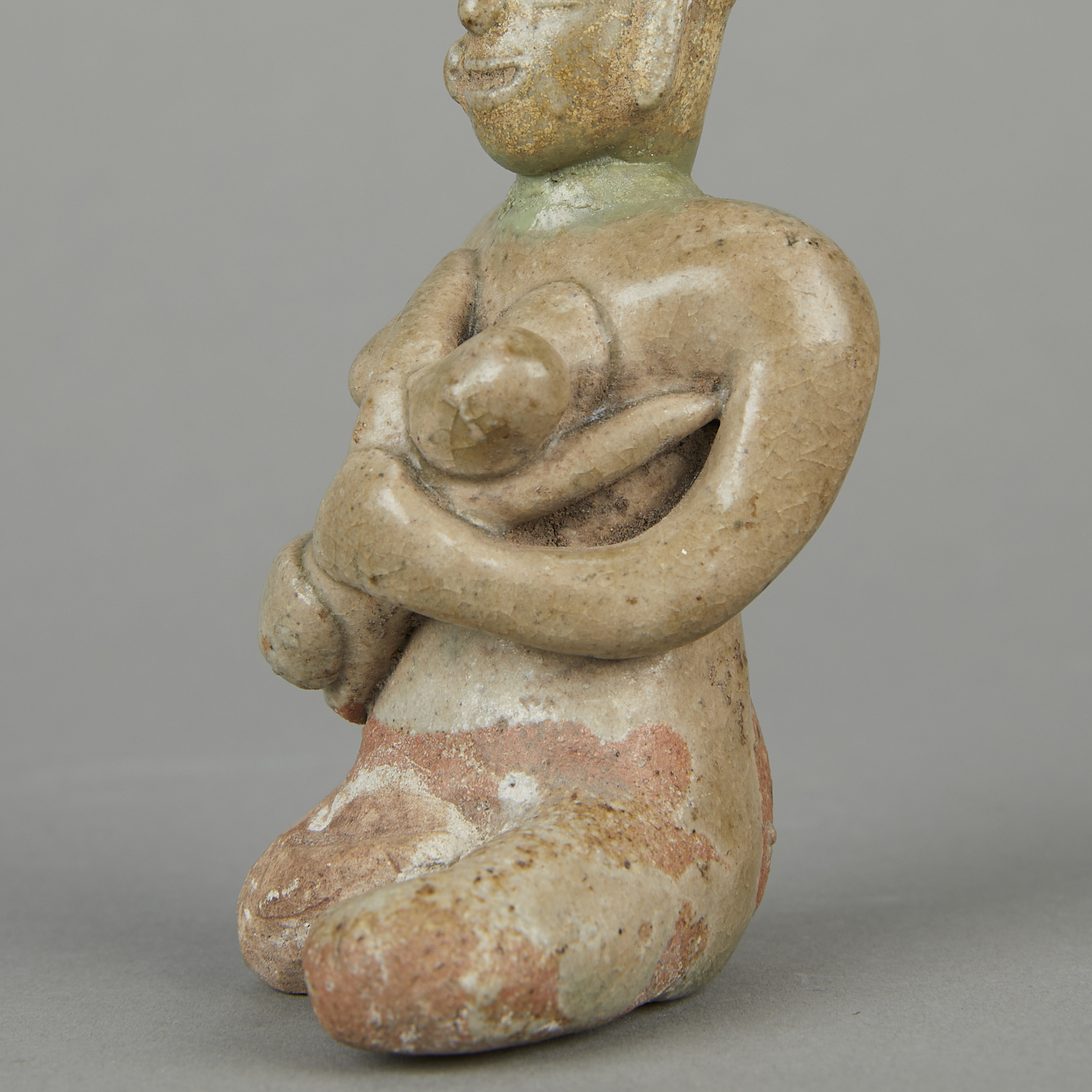 2 15th c. Thai Tukatha Stoneware Figurines - Image 9 of 13