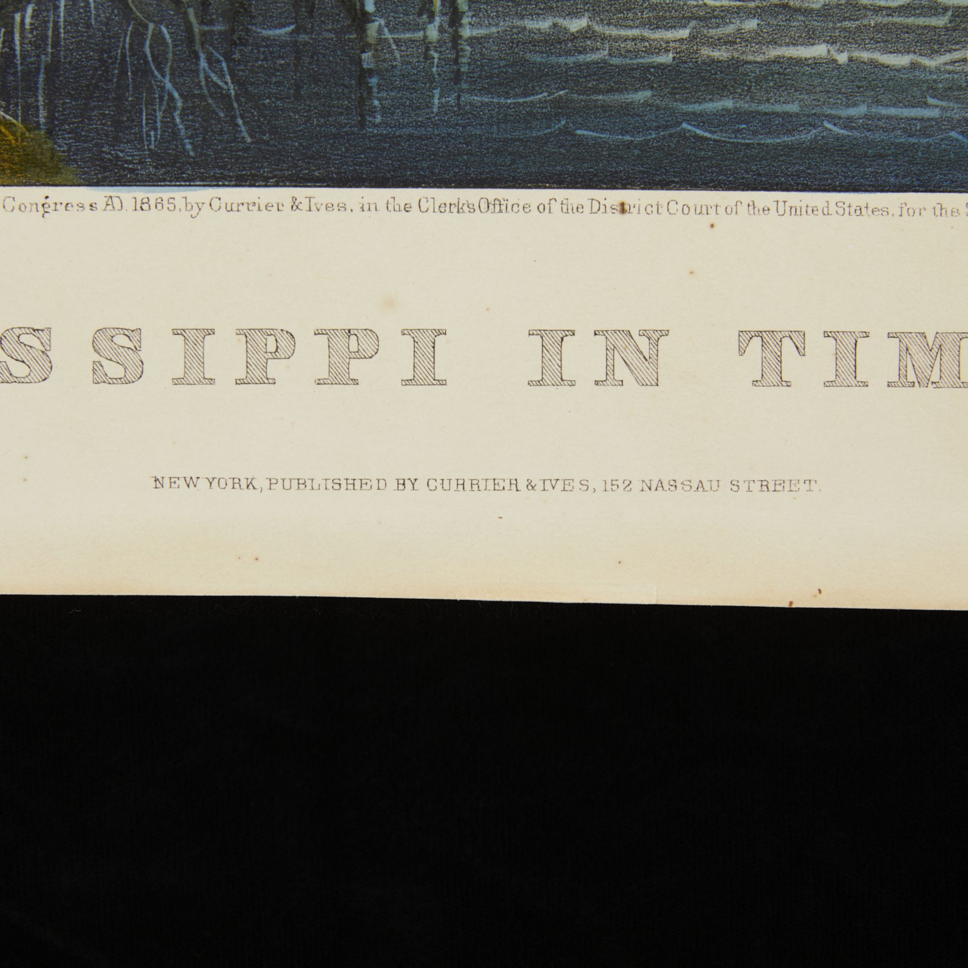 Currier & Ives "The Mississippi in Time of Peace" - Image 6 of 10