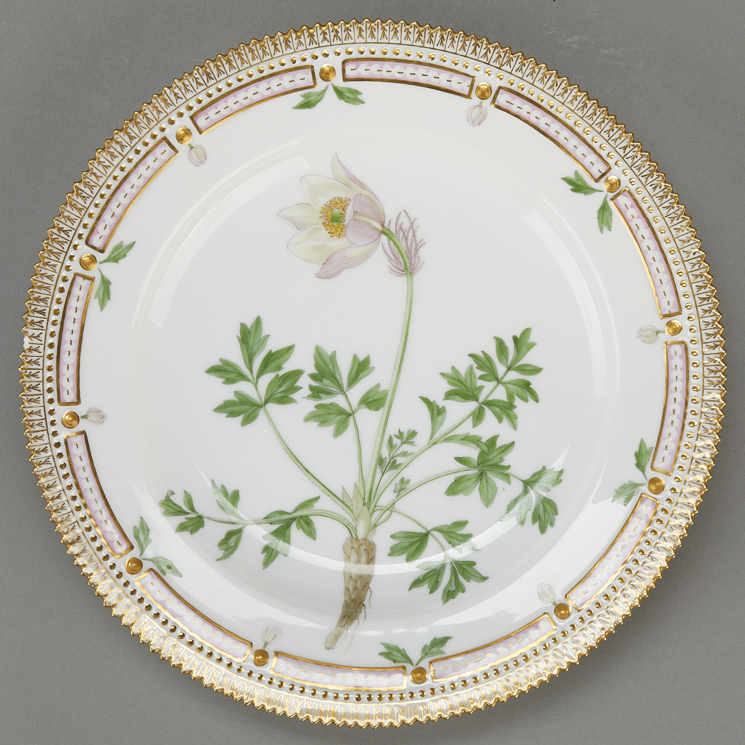 Set 11 Flora Danica Luncheon Plates - Image 14 of 22